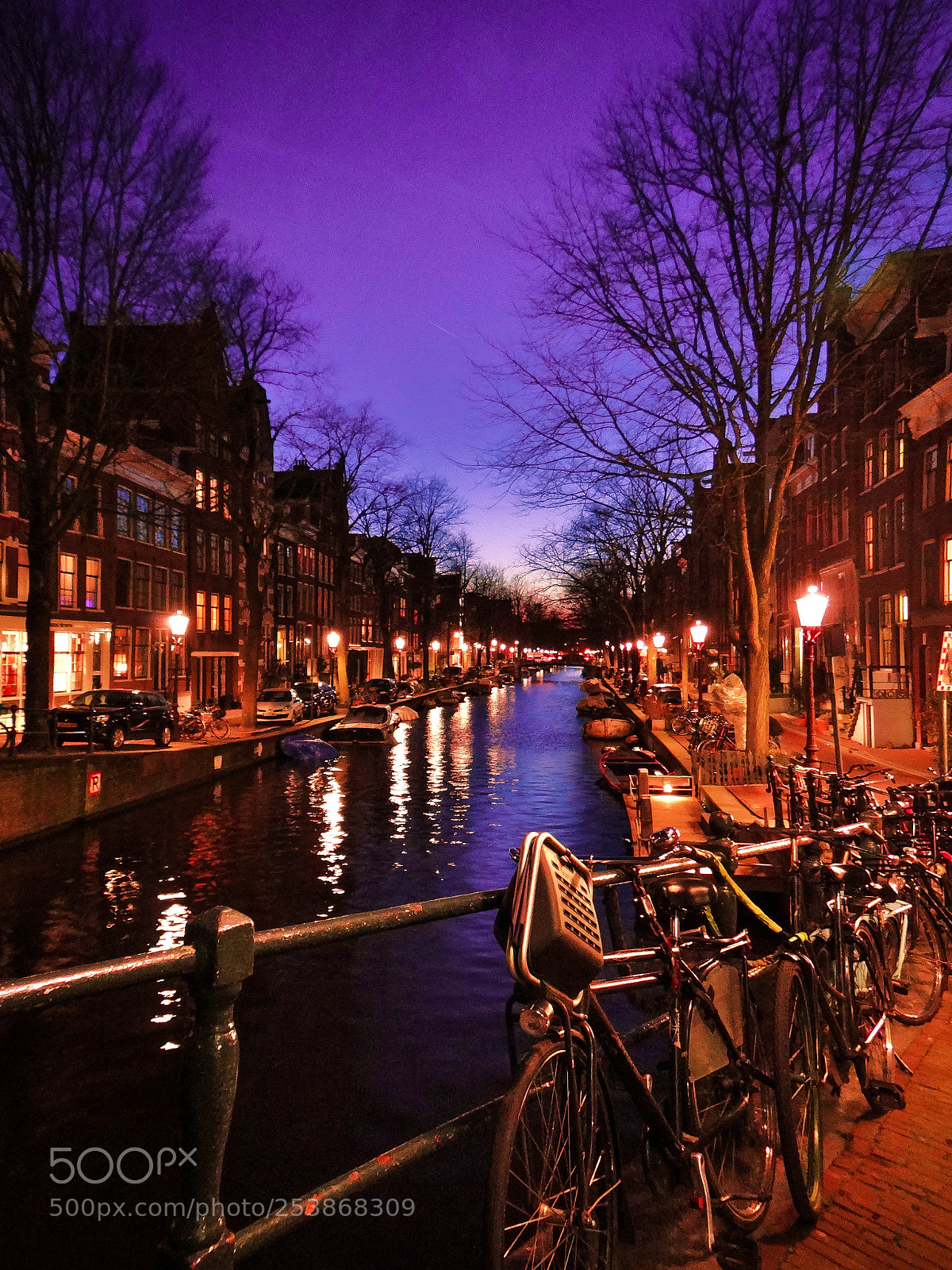 Sony DSC-HX200V sample photo. Amsterdam at night photography