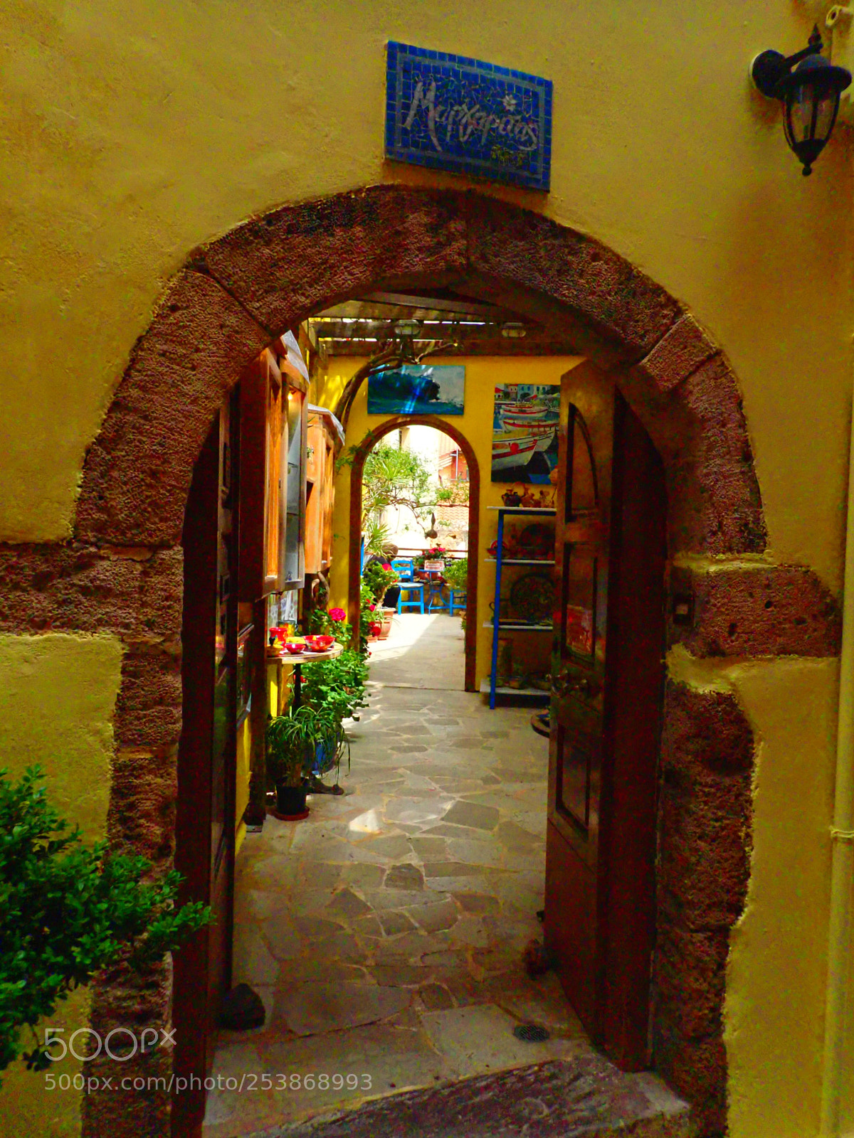 Olympus TG-5 sample photo. Chania old city photography