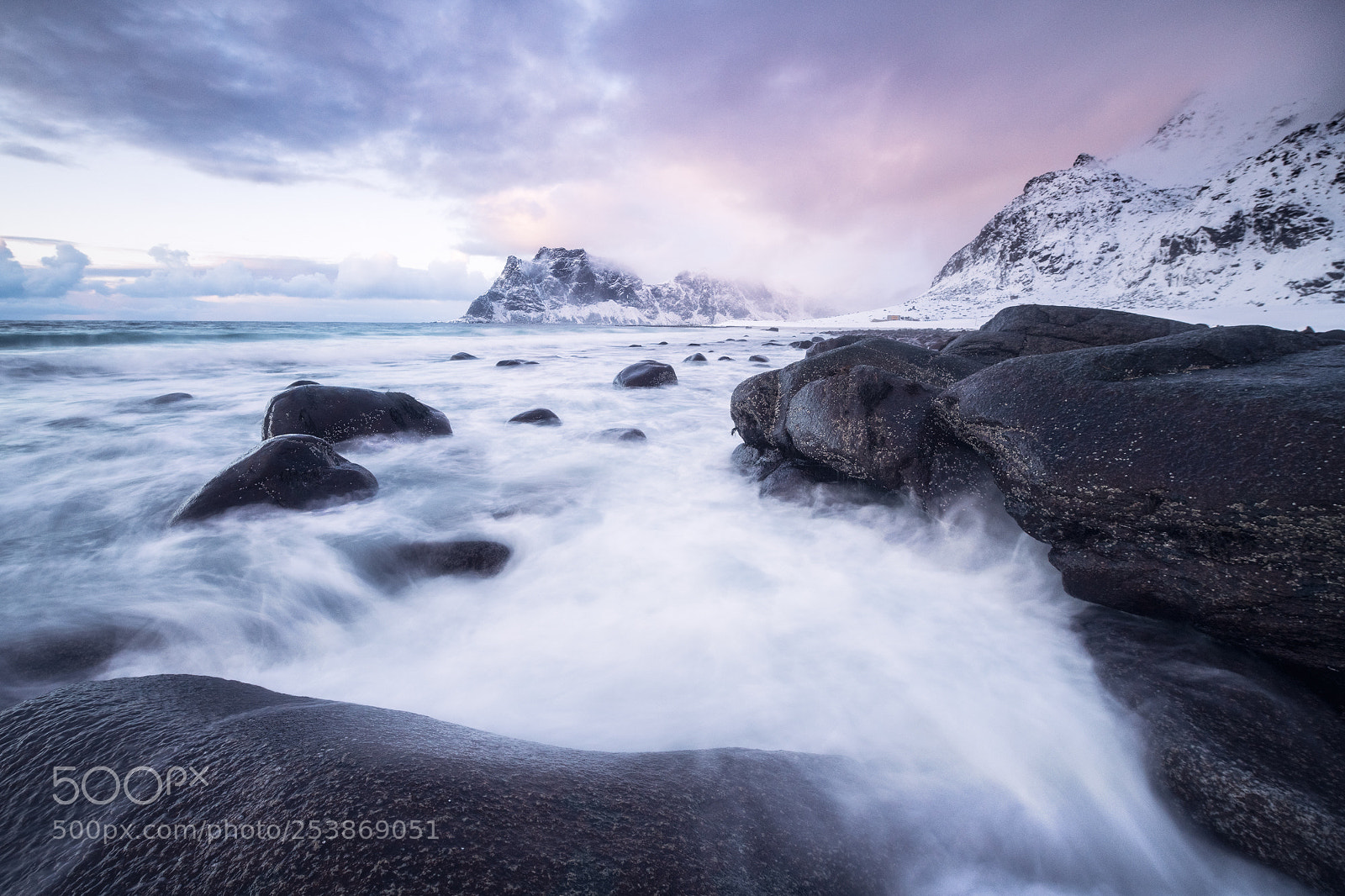 Nikon D850 sample photo. Uttakleiv waves photography