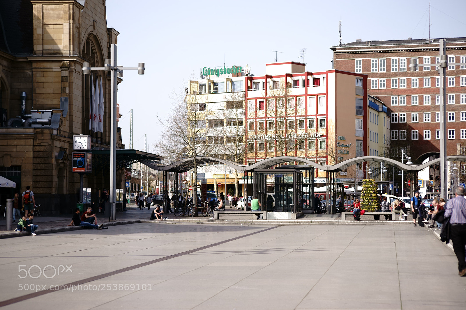 Sony a7 II sample photo. Forecourt station koblenz photography