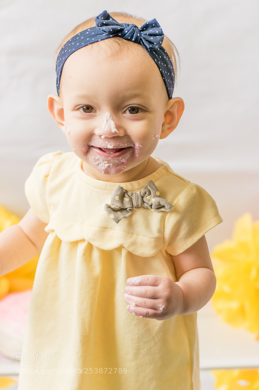 Nikon D3300 sample photo. Sunshine cake smash photography