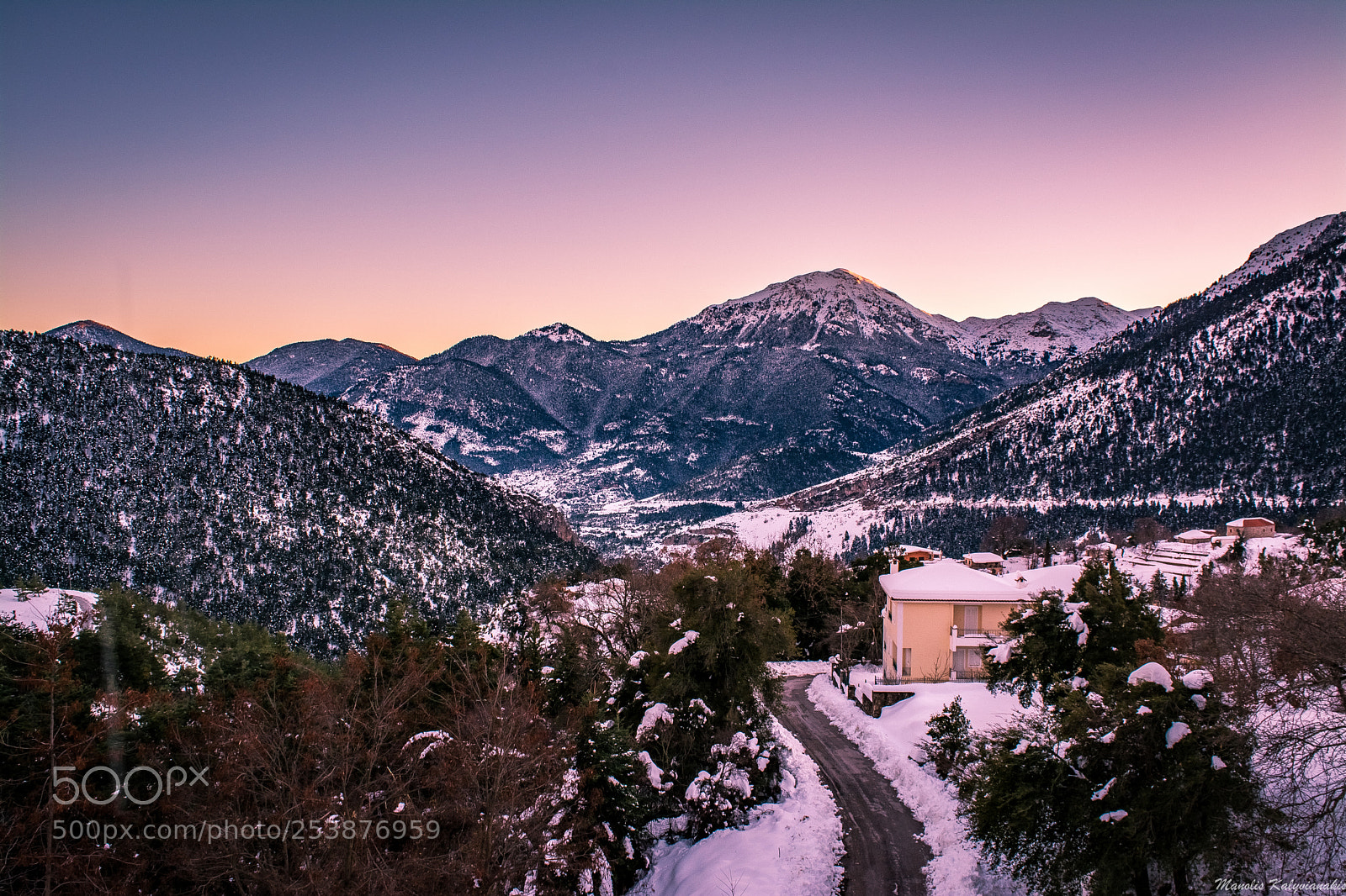 Nikon D5200 sample photo. Winter at corinthian mountains photography