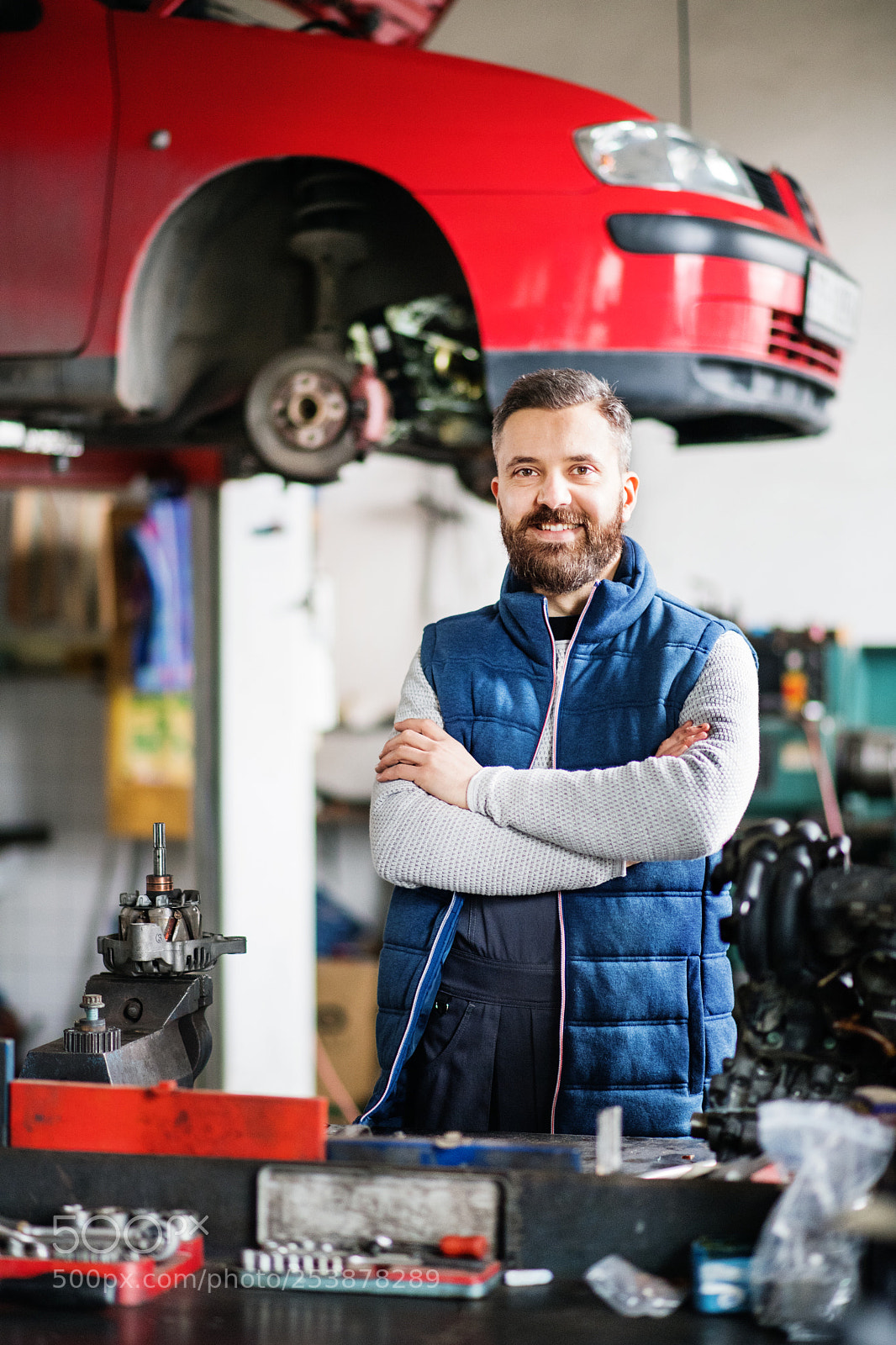Nikon D5 sample photo. Man mechanic in a photography