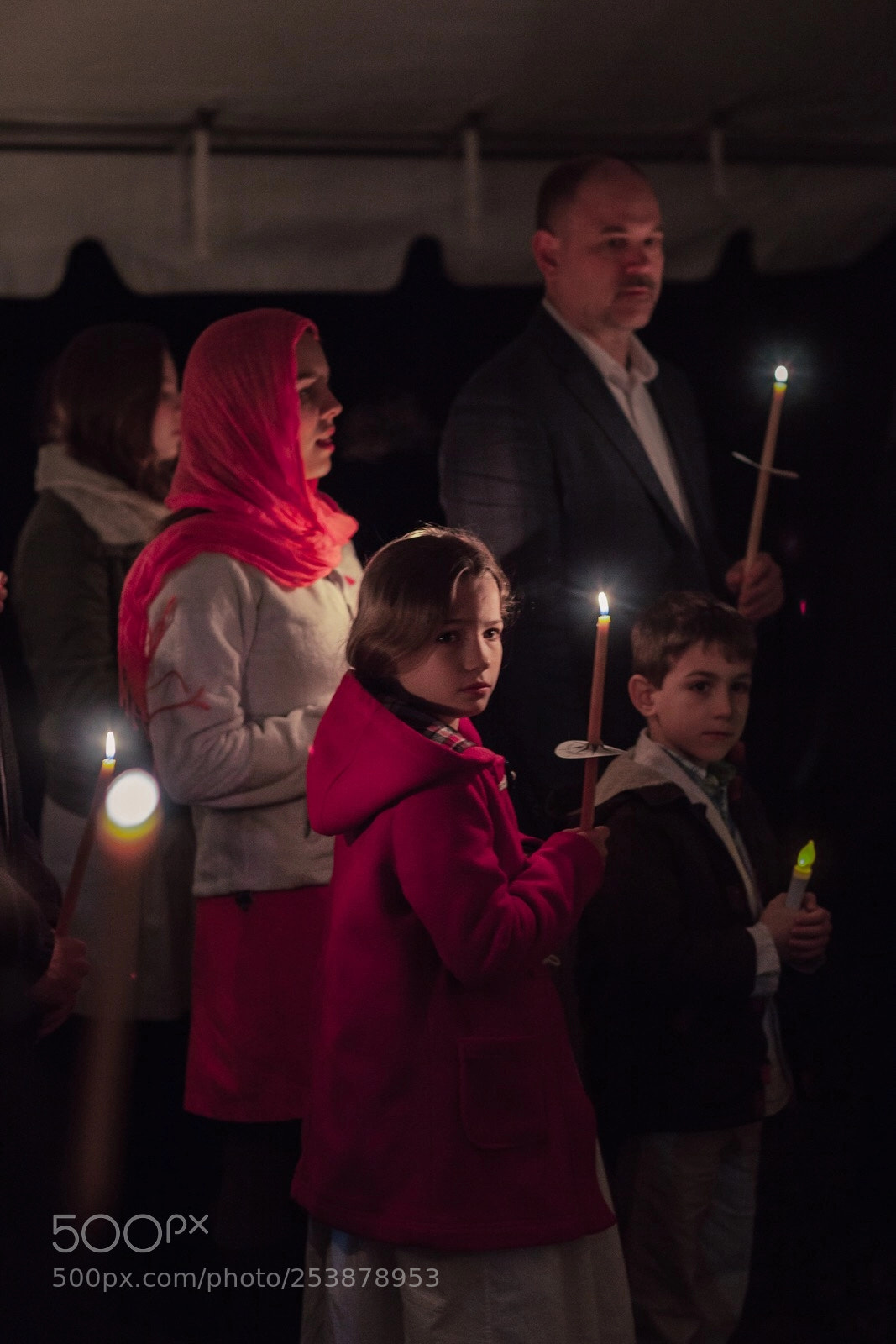 Canon EOS 5D Mark II sample photo. Girl with candle photography