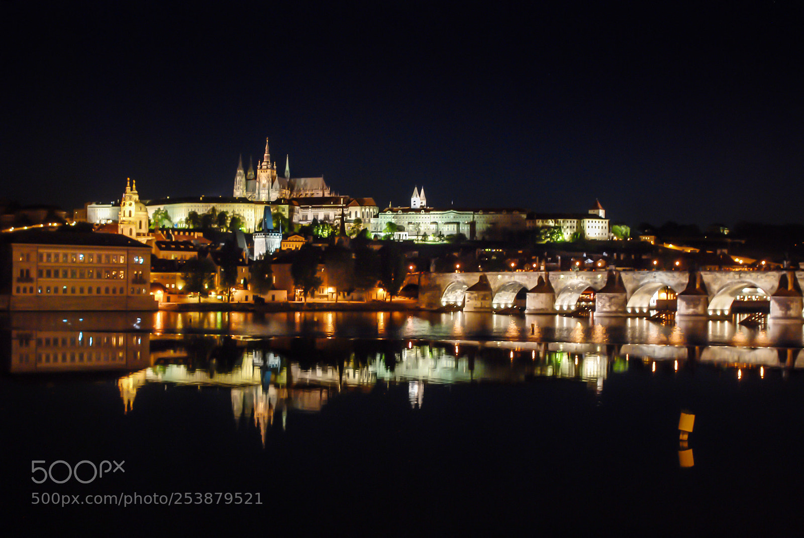 Nikon D80 sample photo. Prague at night photography
