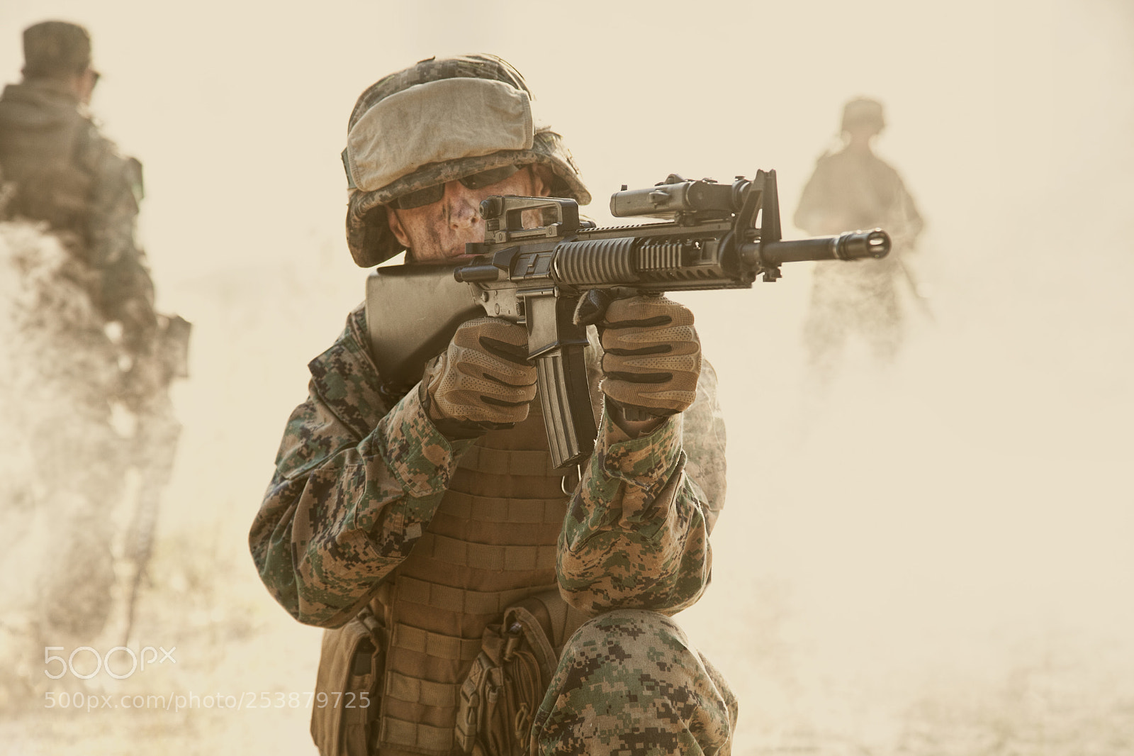 Canon EOS 5D Mark II sample photo. Us marines in action photography
