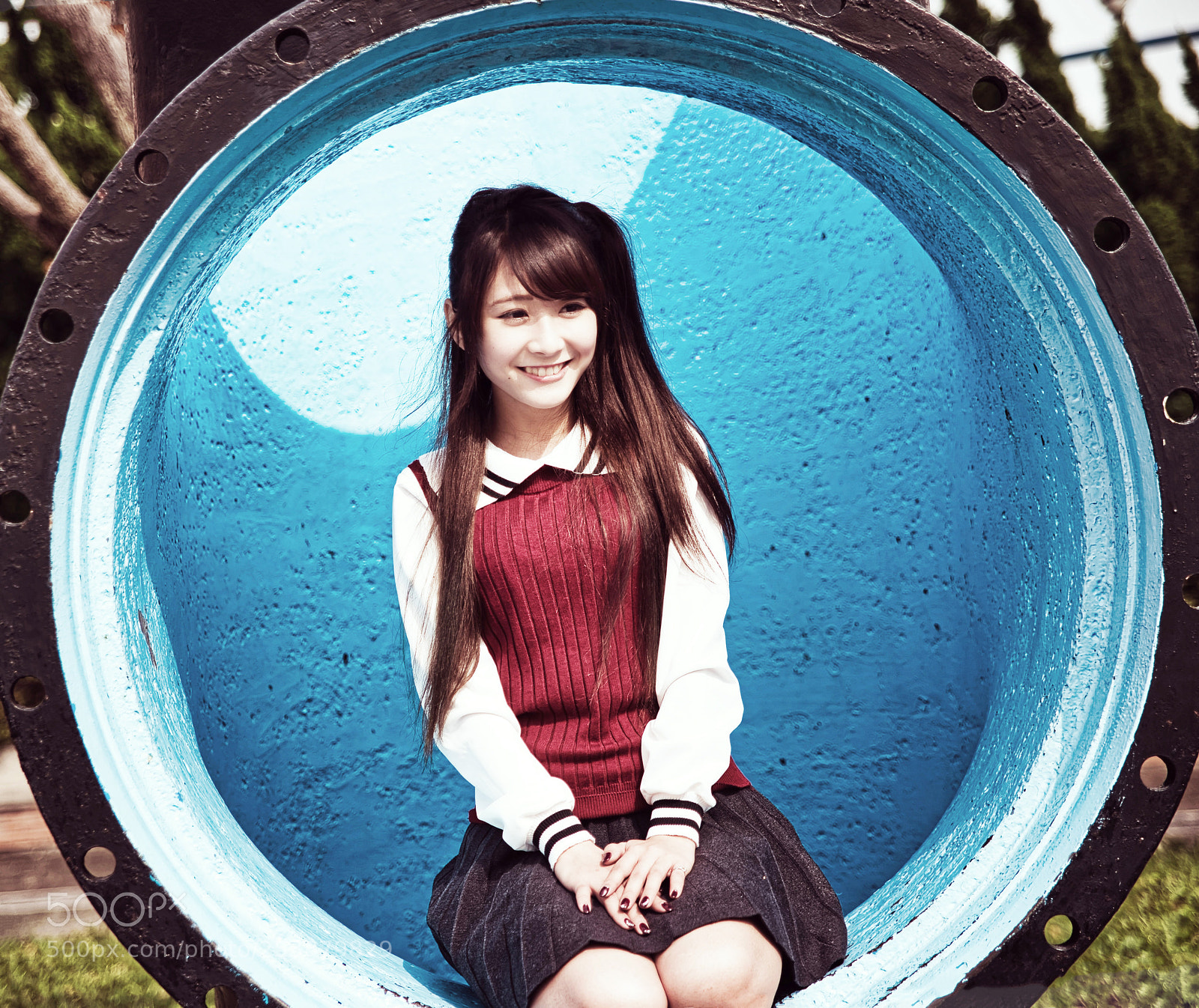 Nikon Df sample photo. Watertube portrait photography