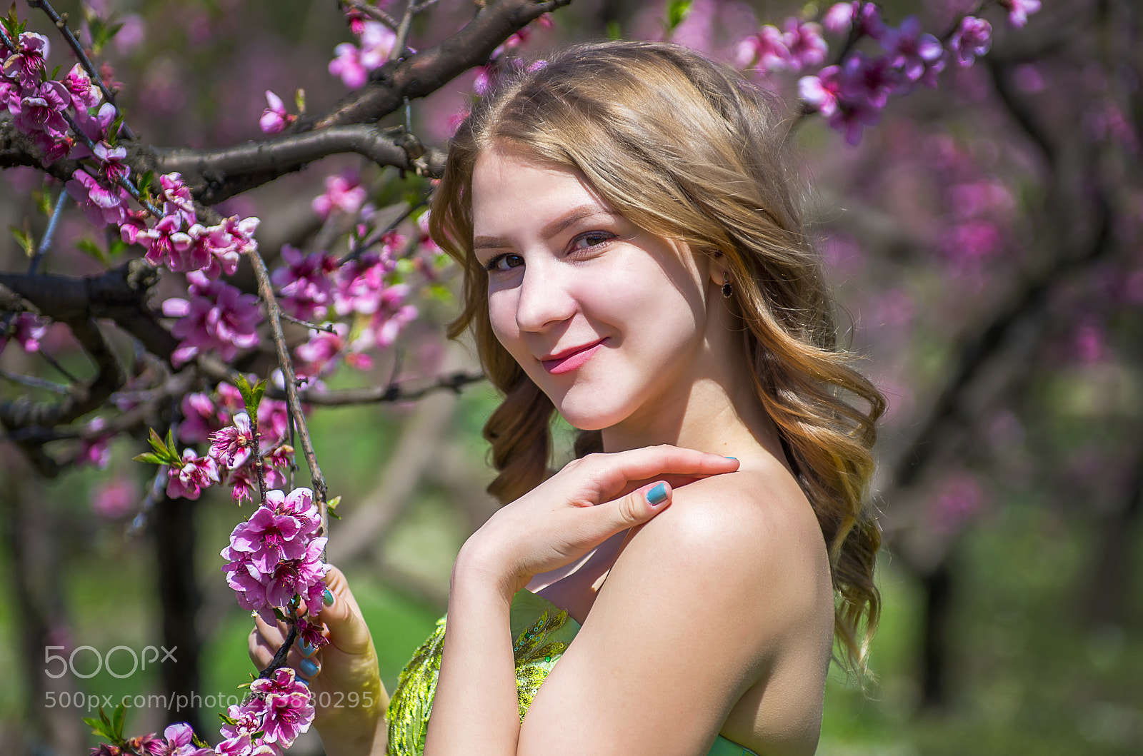 Pentax K-5 sample photo. Dasha with a branch photography