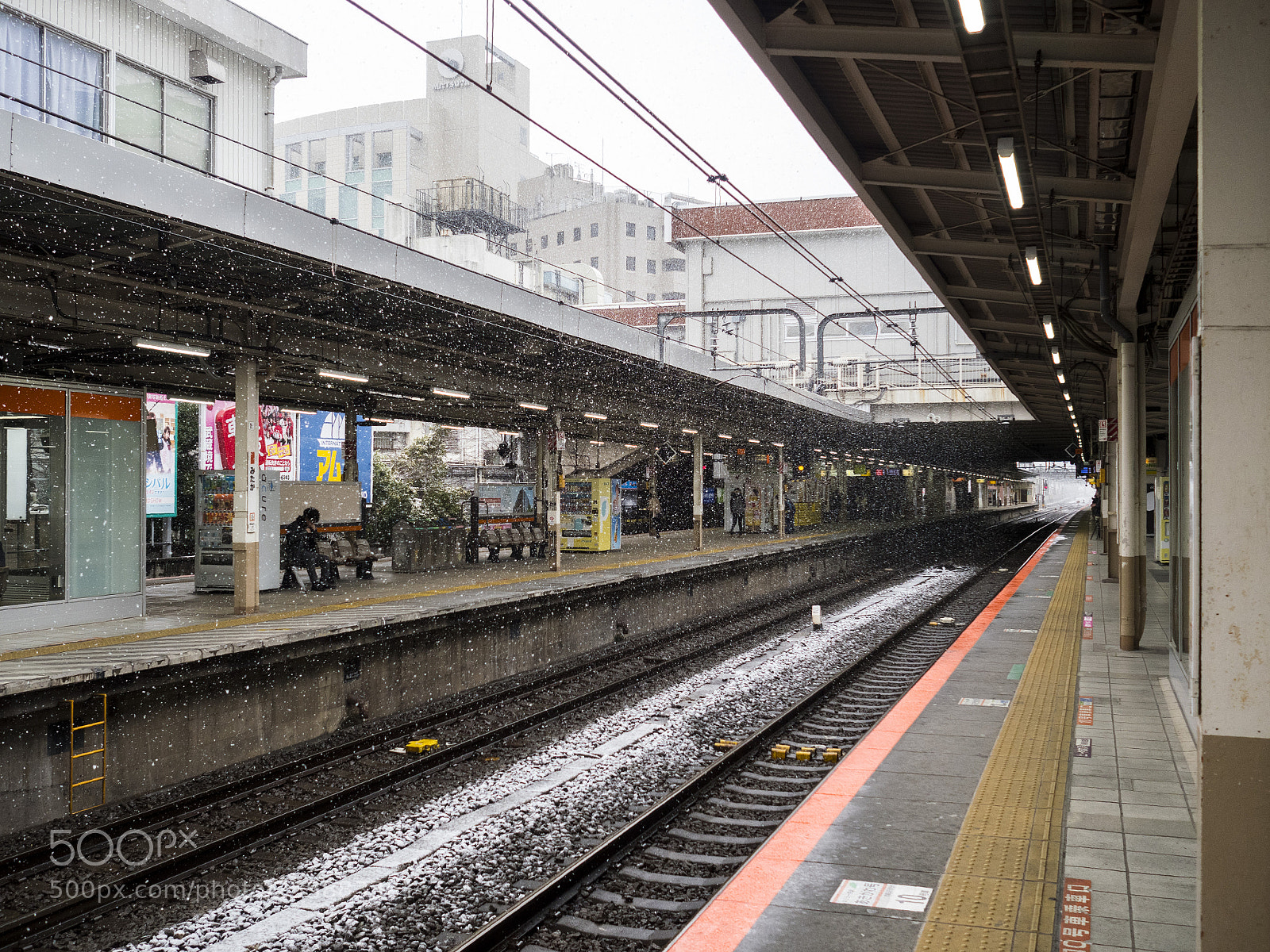 Olympus PEN-F sample photo. Train station photography