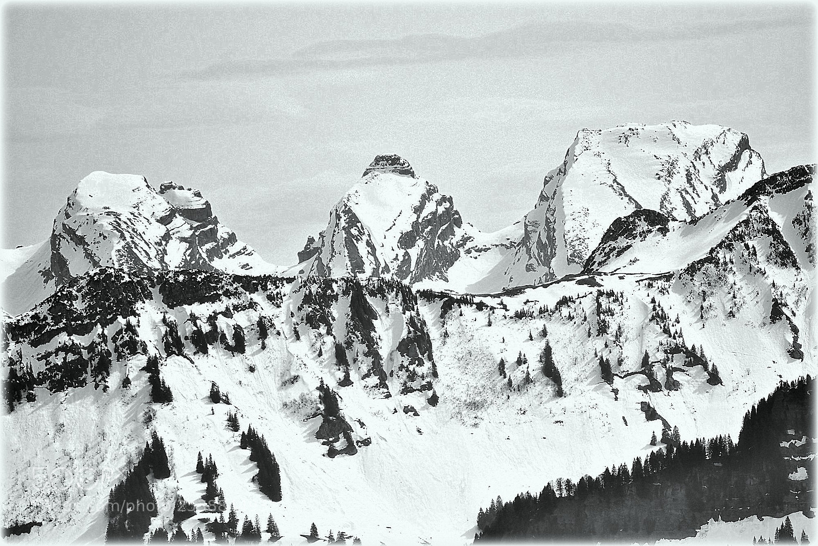 Nikon D7200 sample photo. "churfirsten;detail;b/w" photography
