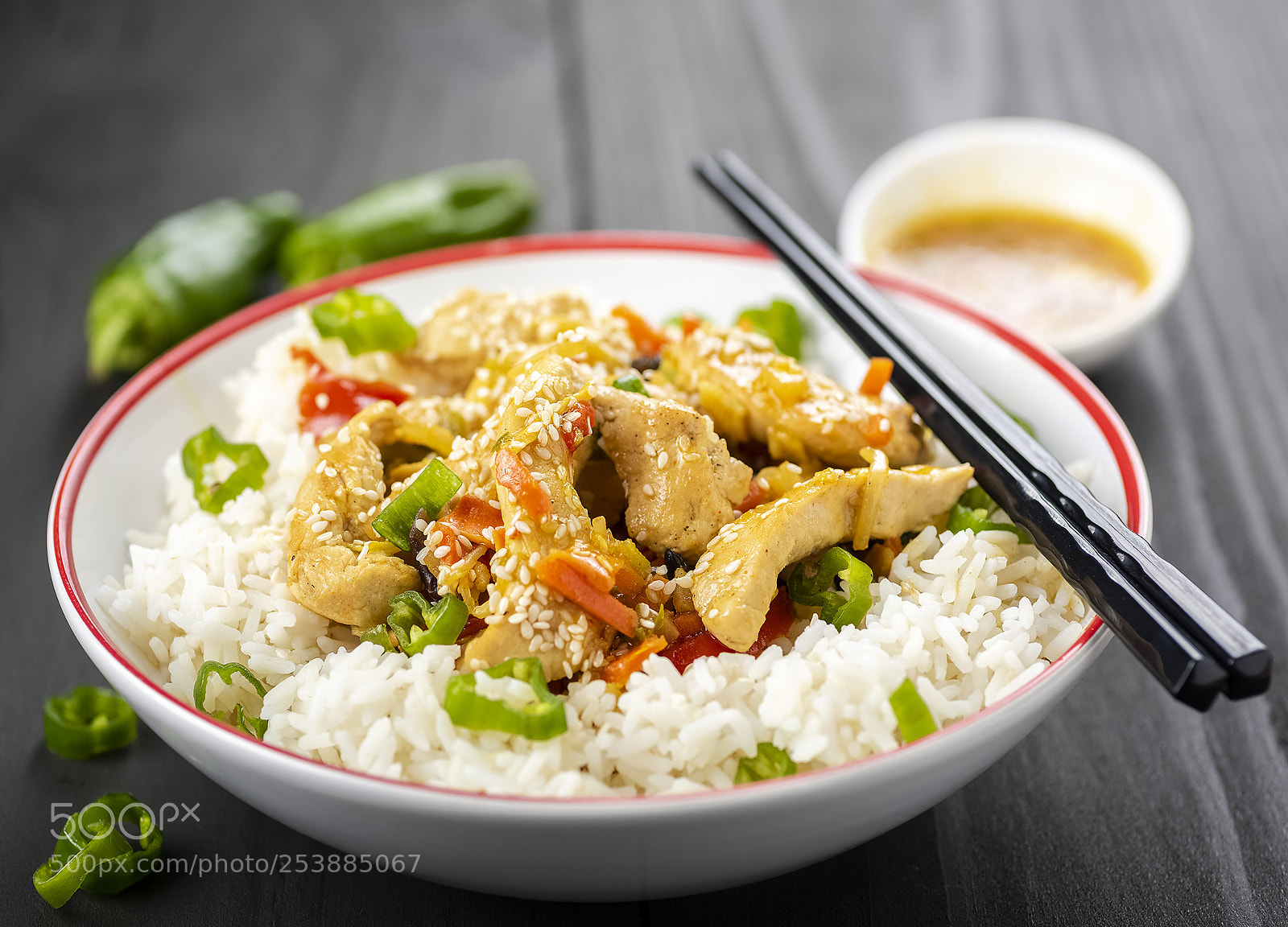 Nikon D810 sample photo. Rice with chicken and photography