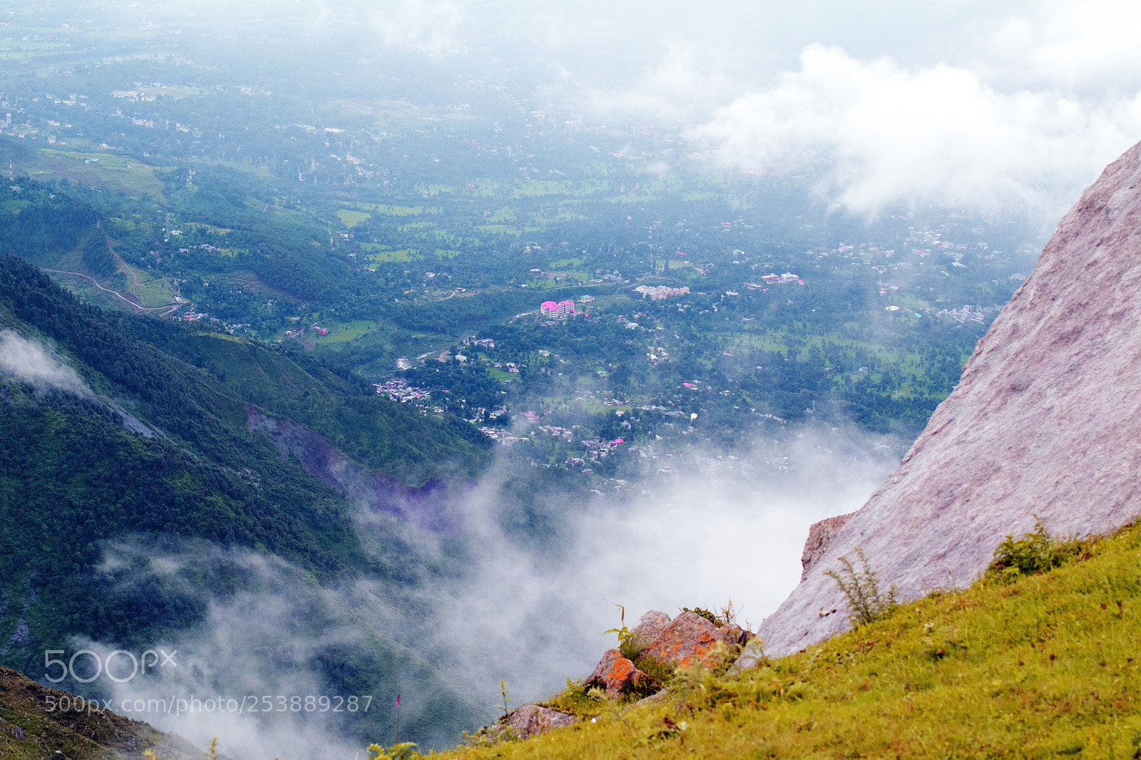 Nikon D3100 sample photo. Ariel view of valley photography