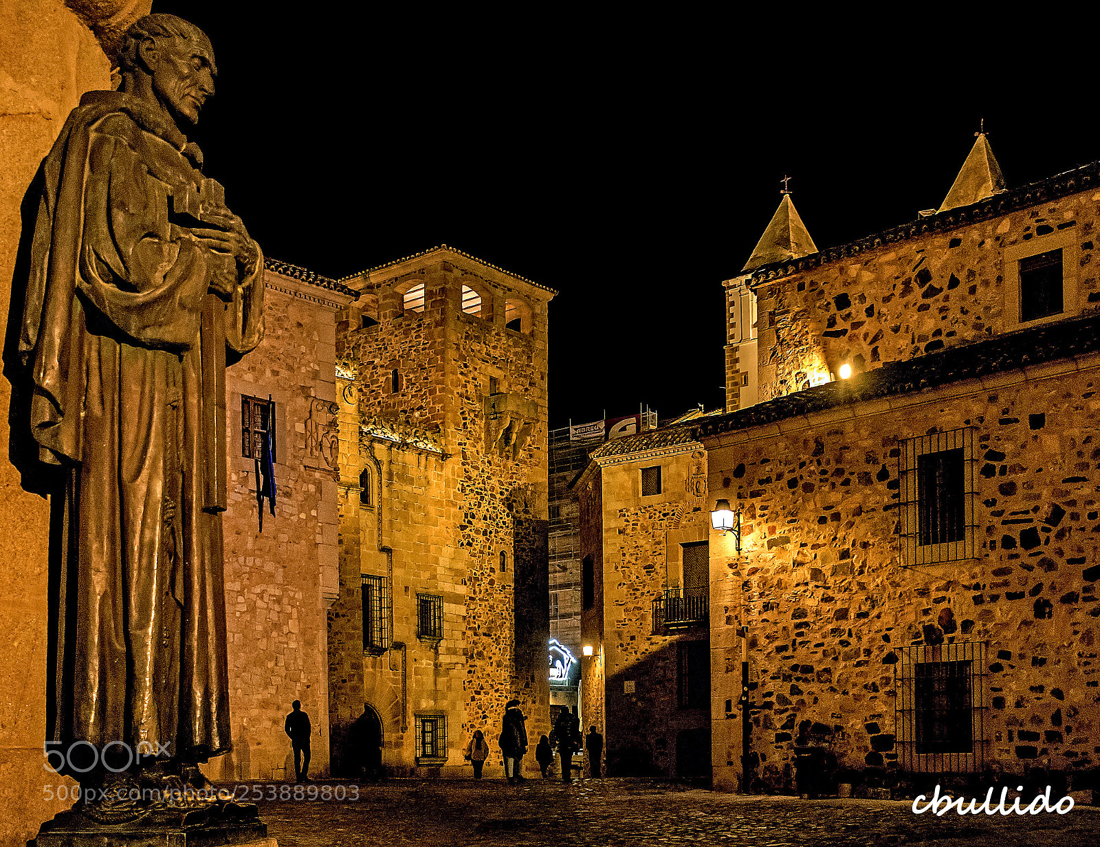 Nikon D7200 sample photo. Cáceres de noche photography