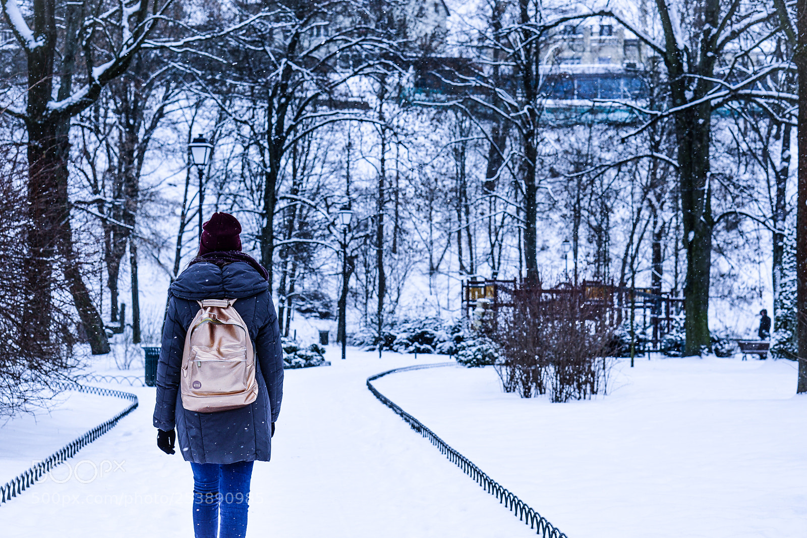 Sony a6000 sample photo. Snow in vilnius photography