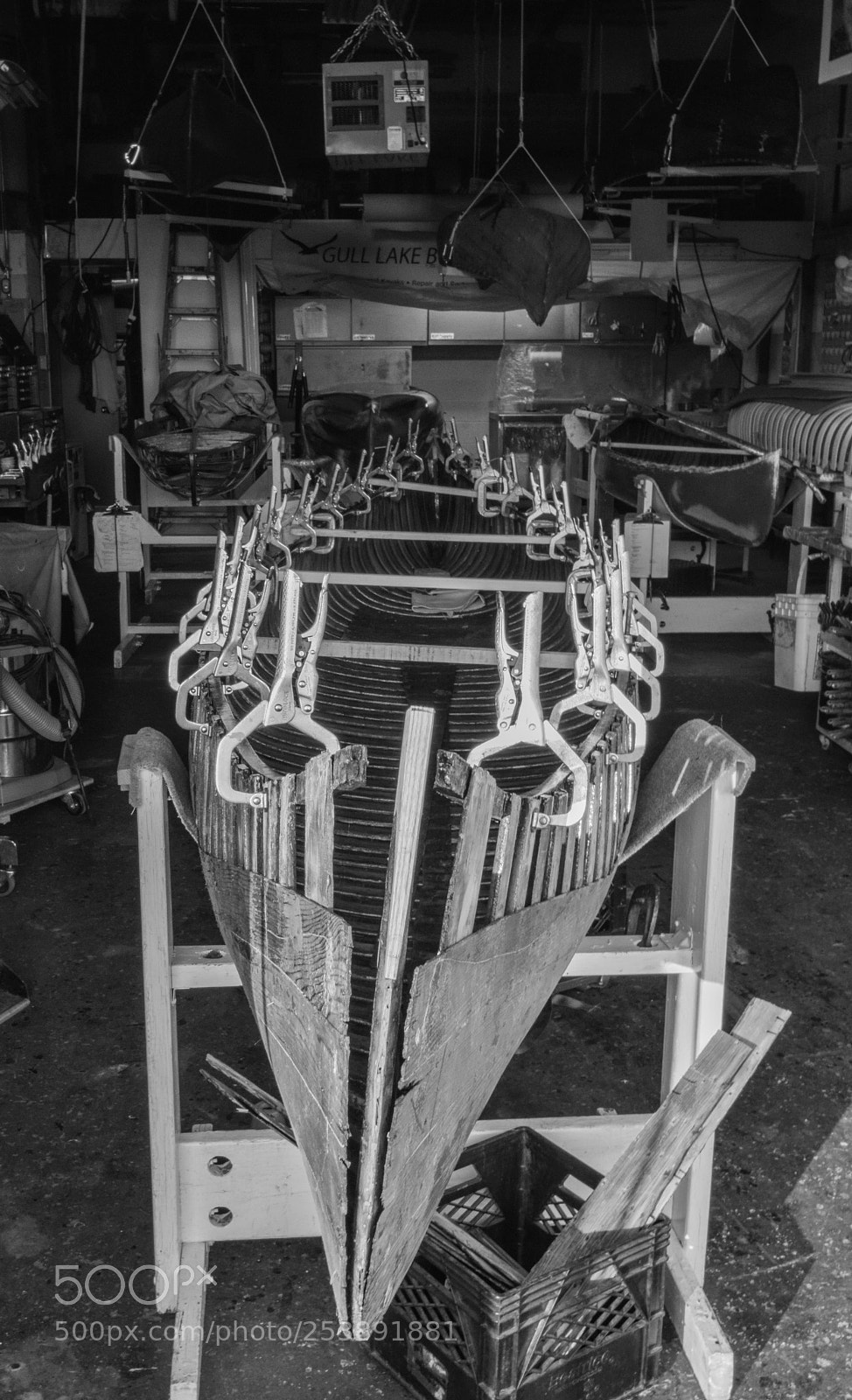 Nikon D3300 sample photo. Canoe repair-rebuild photography