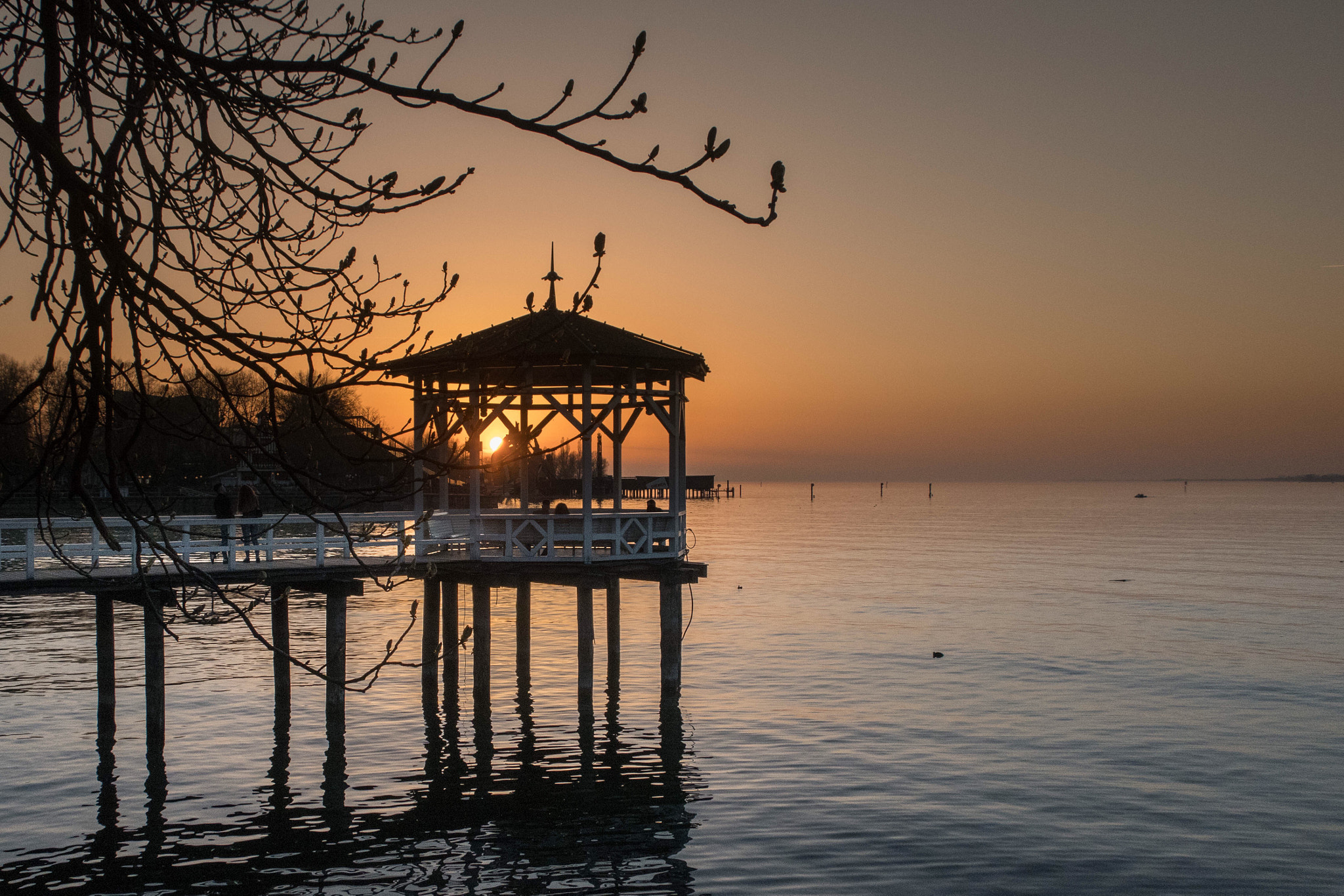 Canon PowerShot G9 X Mark II sample photo. Sunset at lake constance  photography
