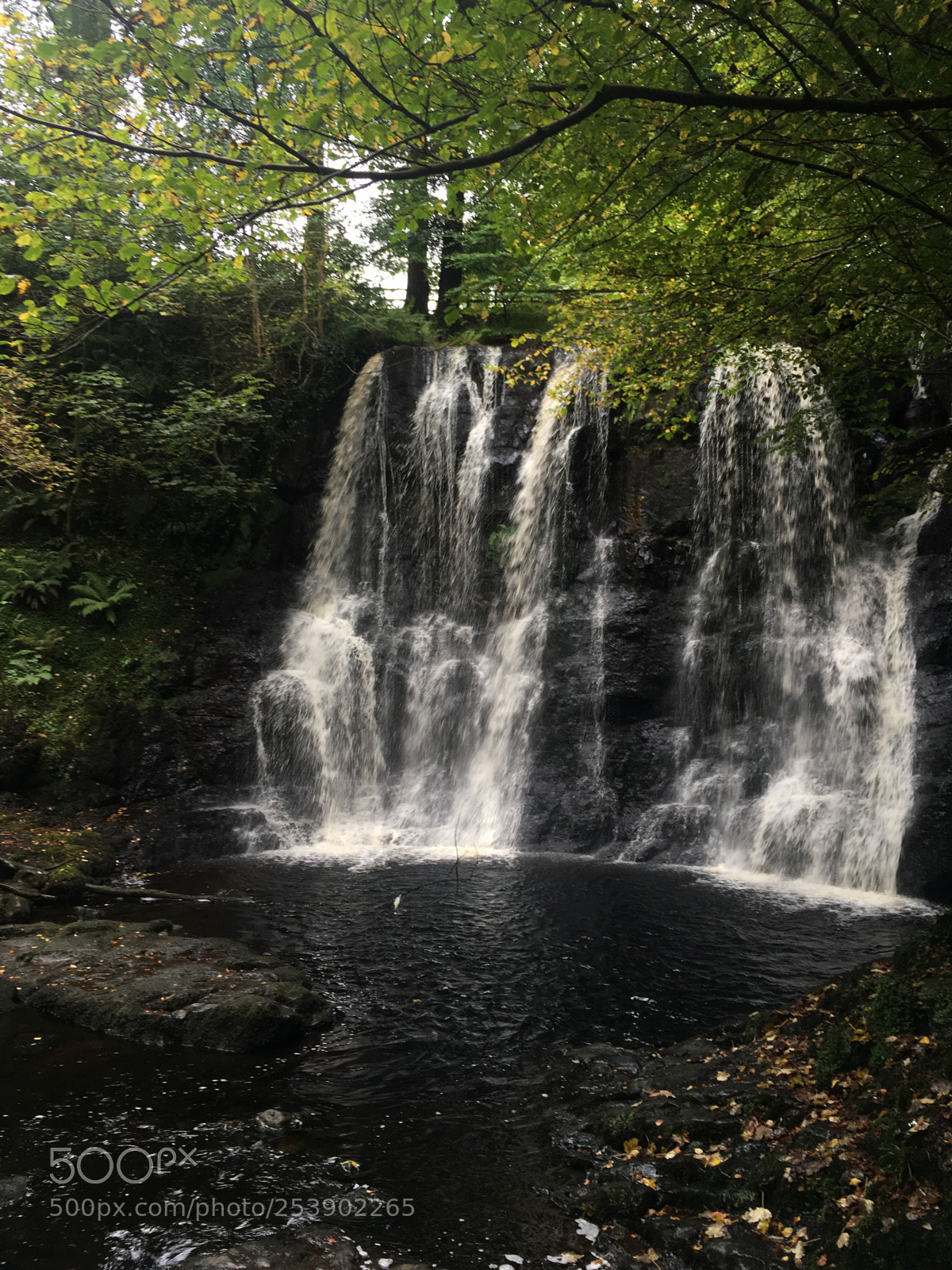 Apple iPhone SE sample photo. Glenariff waterfall photography