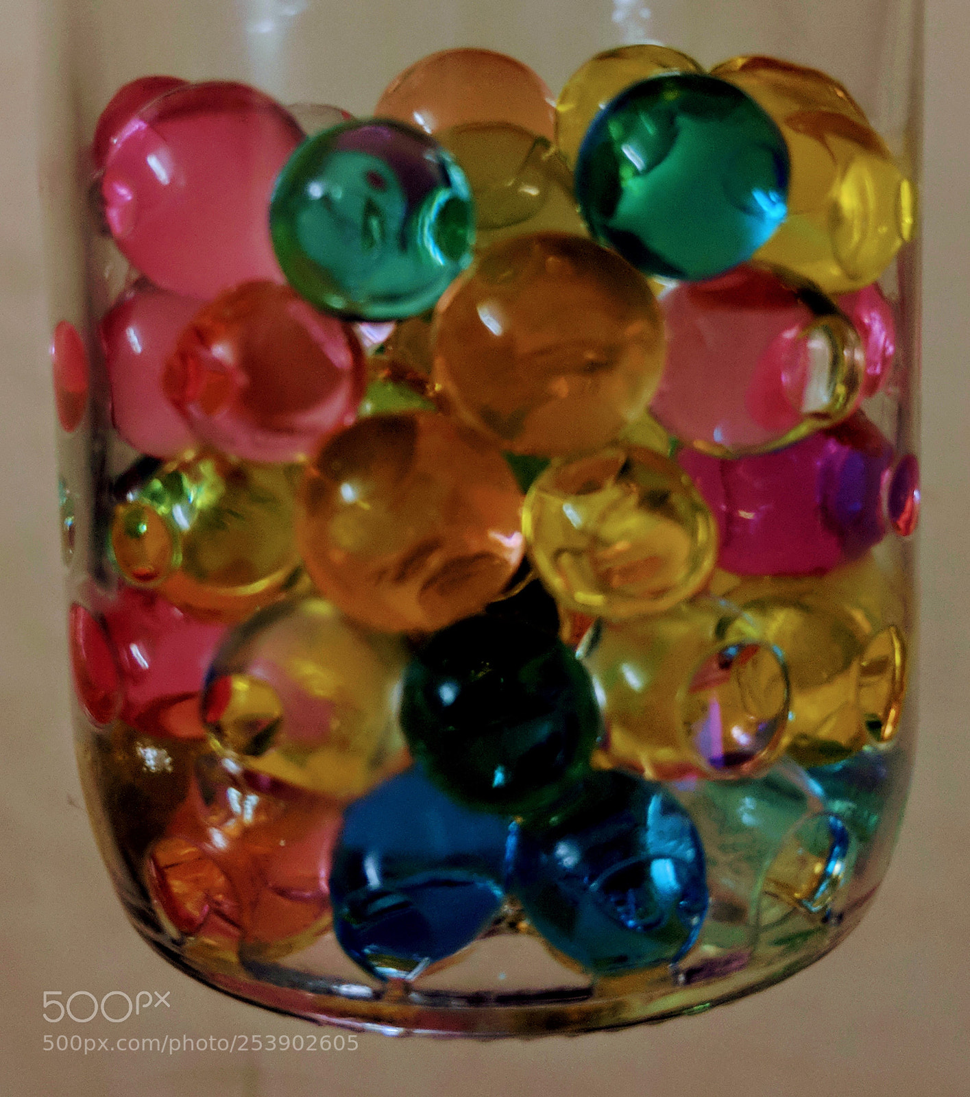 Google Pixel 2 sample photo. Beads jelly gel balls photography