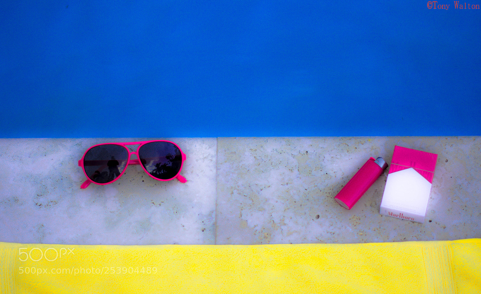 Nikon D7200 sample photo. Red shades by pool photography