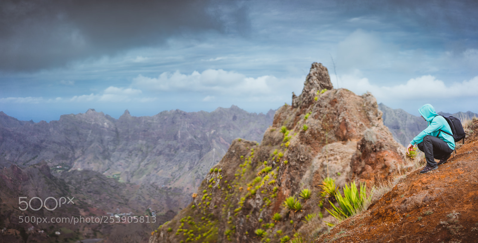 Sony a7 II sample photo. Man hiker with backpack photography