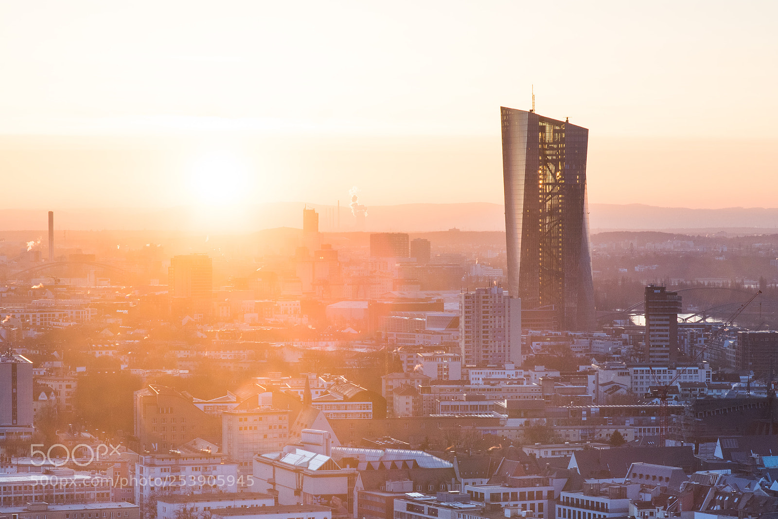 Nikon D810 sample photo. [ sunrise in frankfurt ] photography