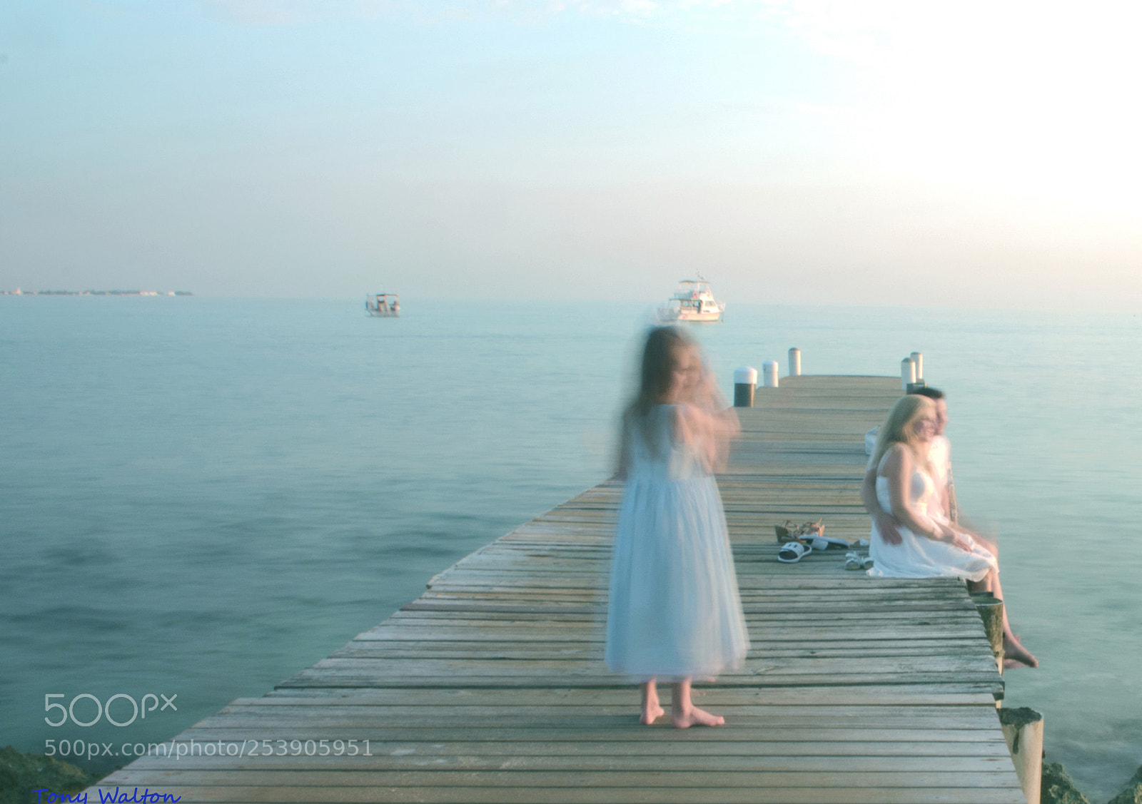 Nikon D7200 sample photo. Girl on pier revised photography