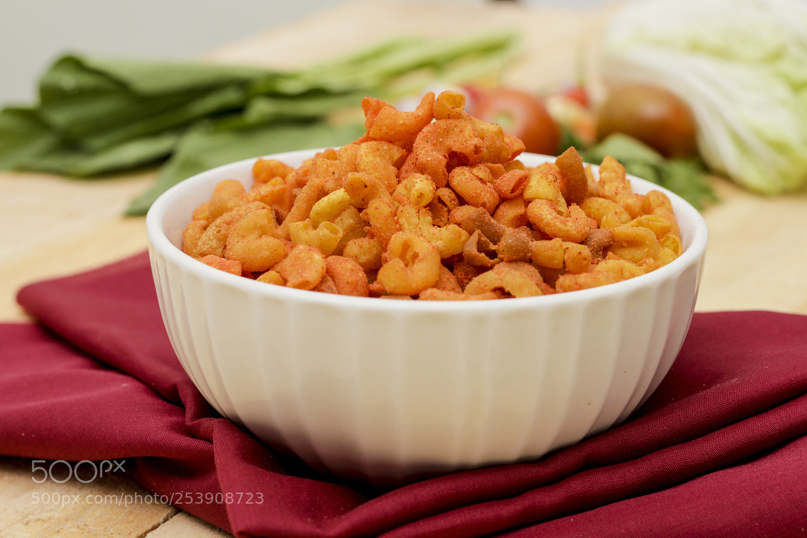 Canon EOS 7D sample photo. Spicy crunch macaroni with photography