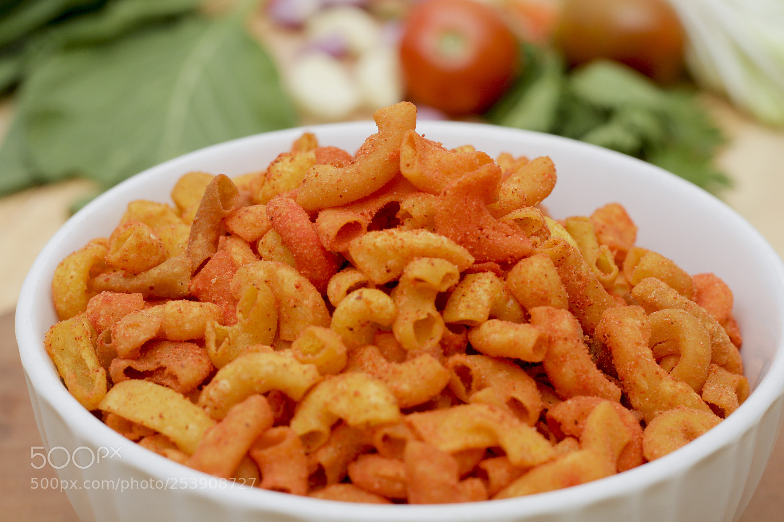 Canon EOS 7D sample photo. Spicy crunch macaroni with photography