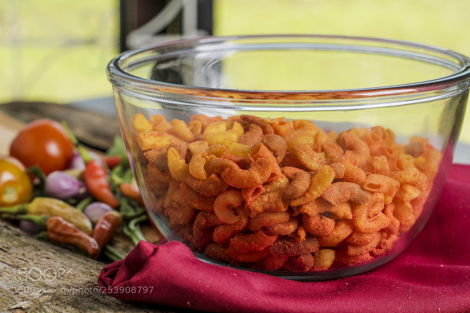 Canon EOS 7D sample photo. Spicy crunch macaroni with photography