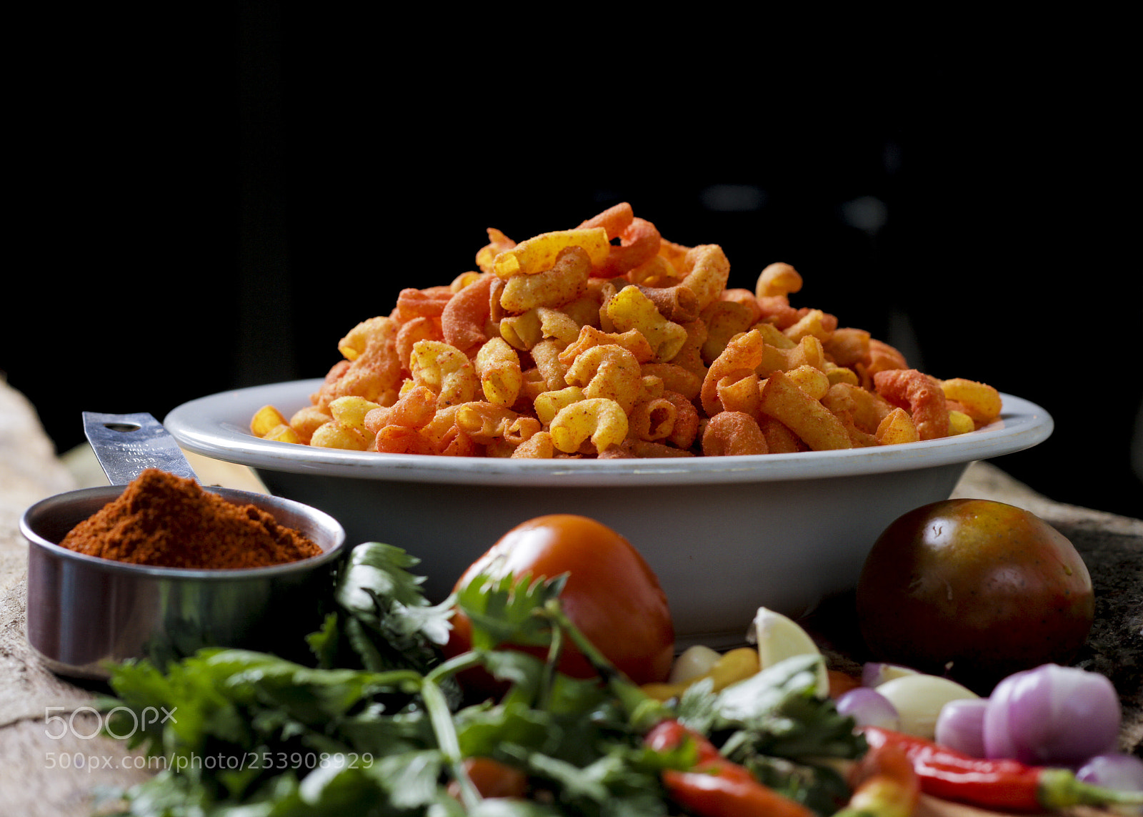 Canon EOS 7D sample photo. Spicy crunch macaroni with photography