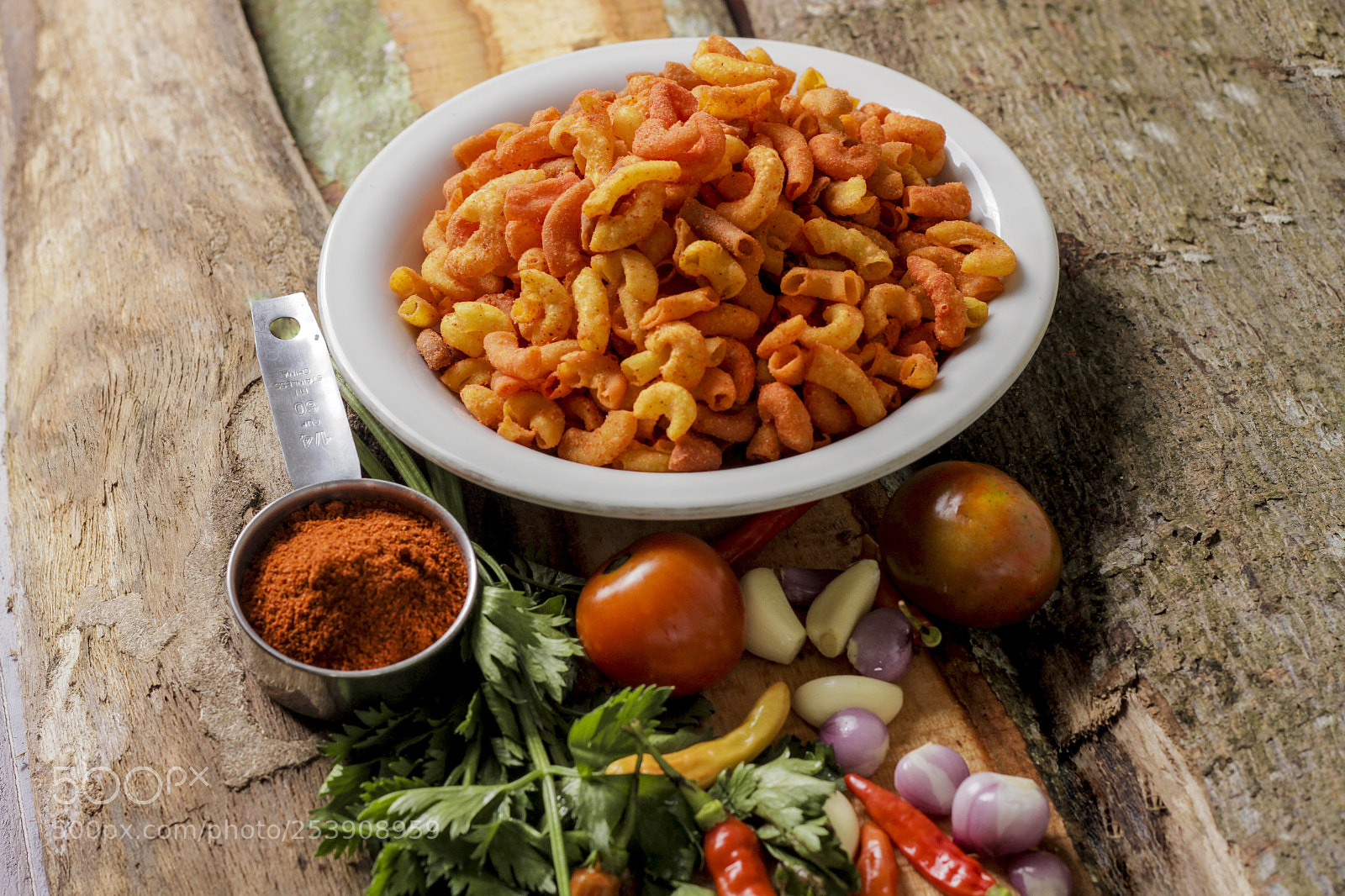 Canon EOS 7D sample photo. Spicy crunch macaroni with photography