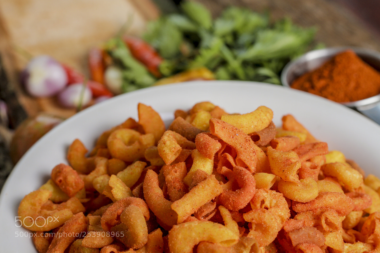 Canon EOS 7D sample photo. Spicy crunch macaroni with photography