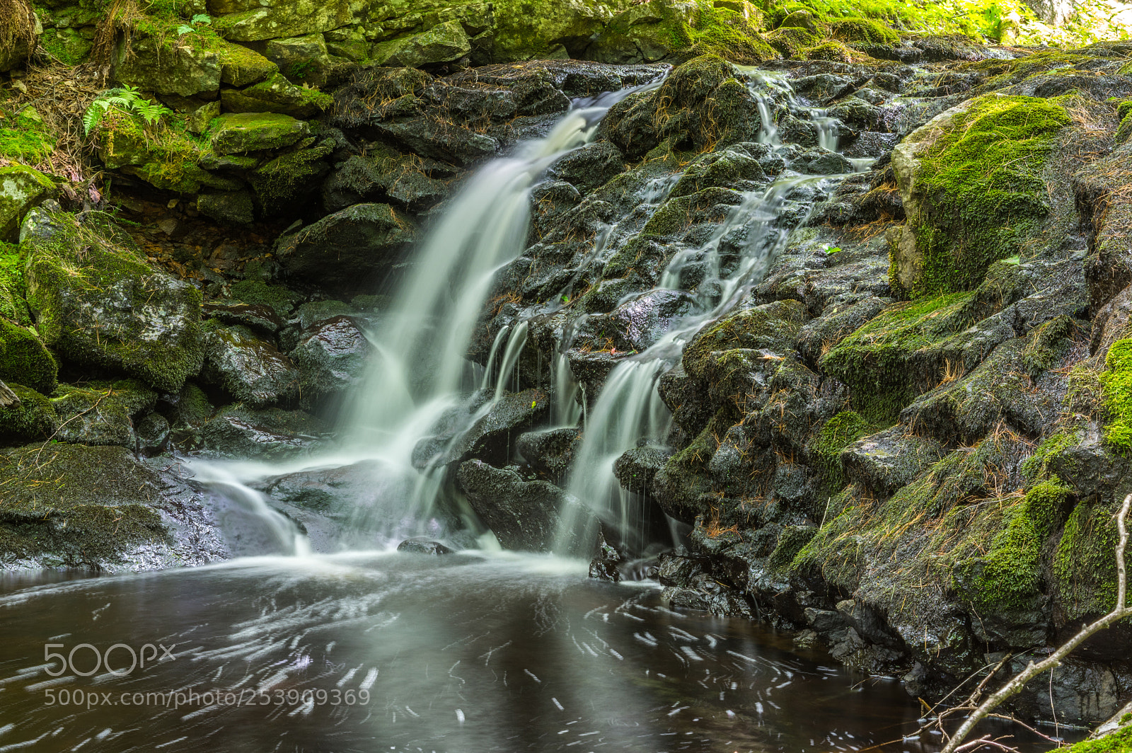 Pentax K-3 sample photo. Waterfall on the hiking photography