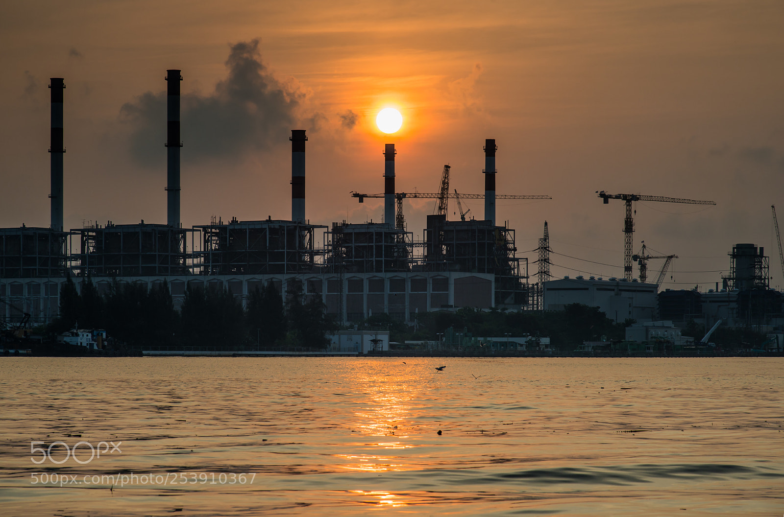 Nikon D610 sample photo. Power plant photography