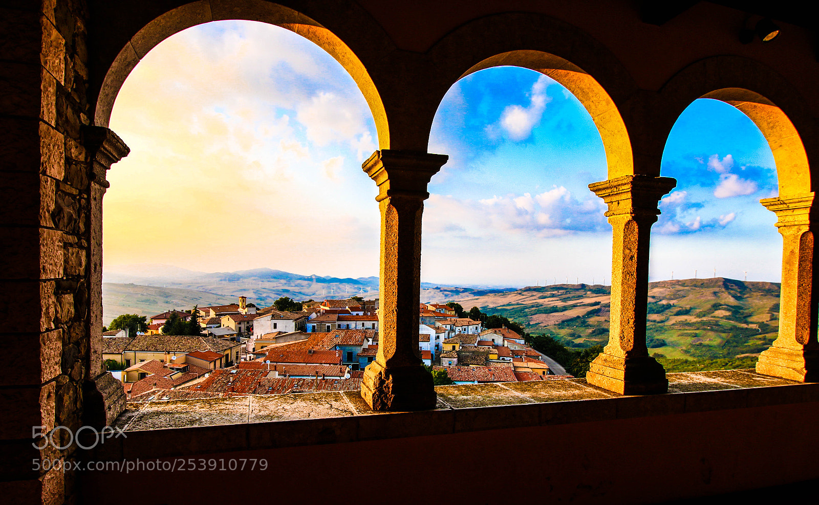 Canon EOS 70D sample photo. Bisaccia veduta dal castello photography