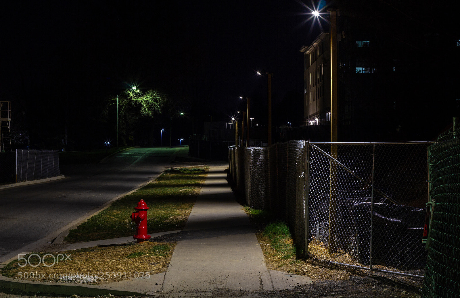 Canon EOS 60D sample photo. Sidewalk through construction photography