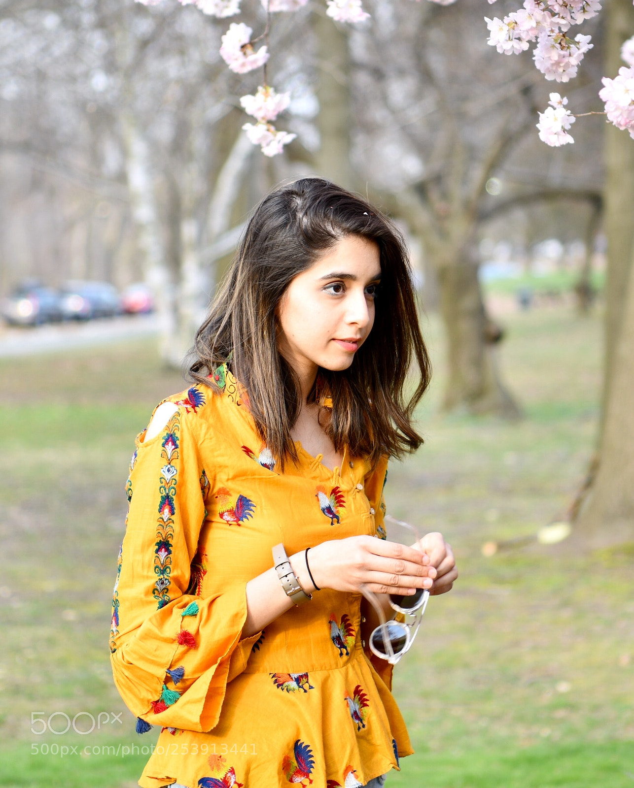 Nikon D850 sample photo. Girl with cherry blossoms 4 photography