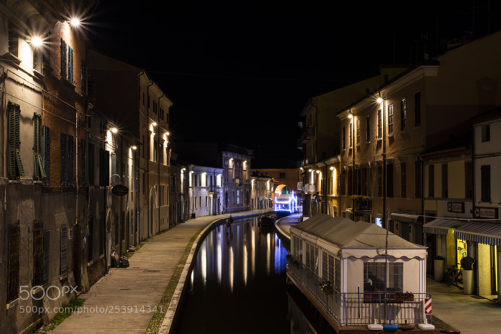 Nikon D7200 sample photo. Comacchio by night photography