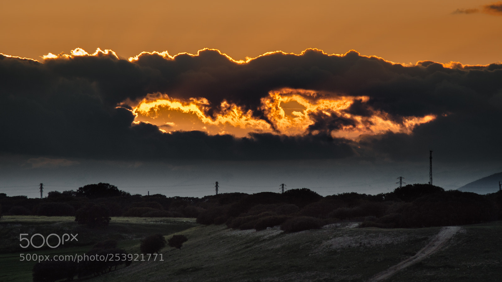 Nikon D3200 sample photo. Burning clouds photography