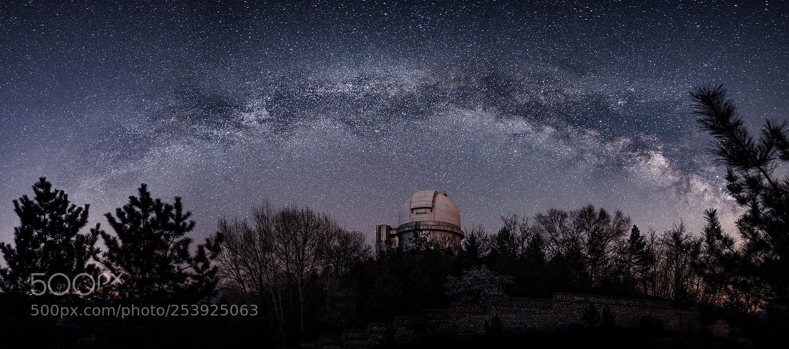 Nikon Df sample photo. Milky way & telescope photography