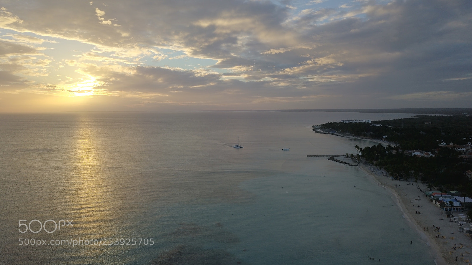 DJI FC220 sample photo. Sunset drone photography