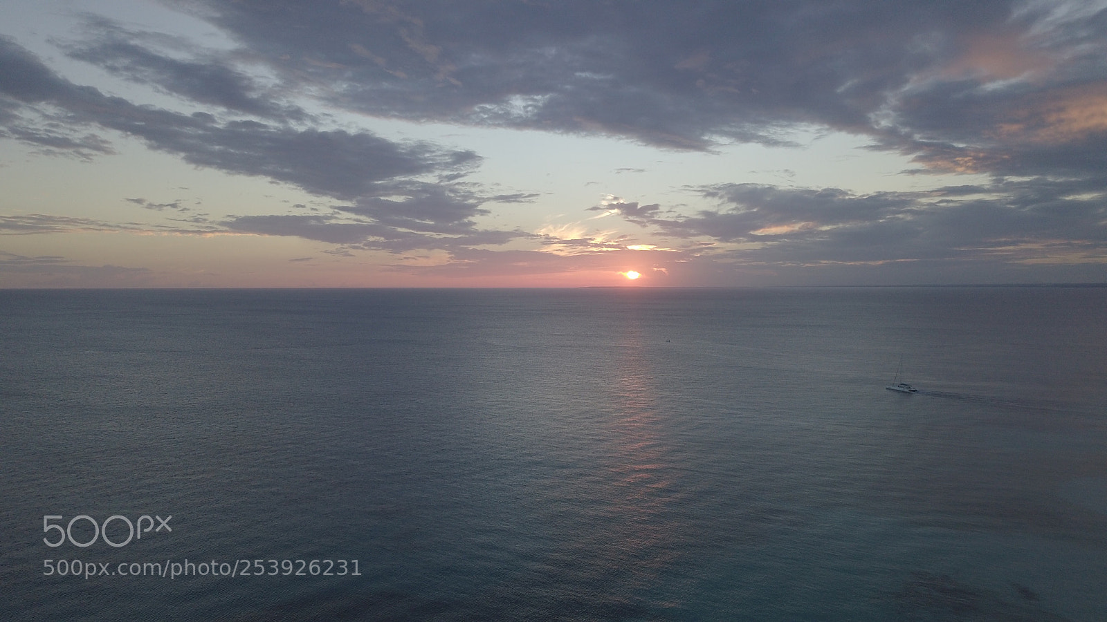 DJI FC220 sample photo. Sunset at the sea photography