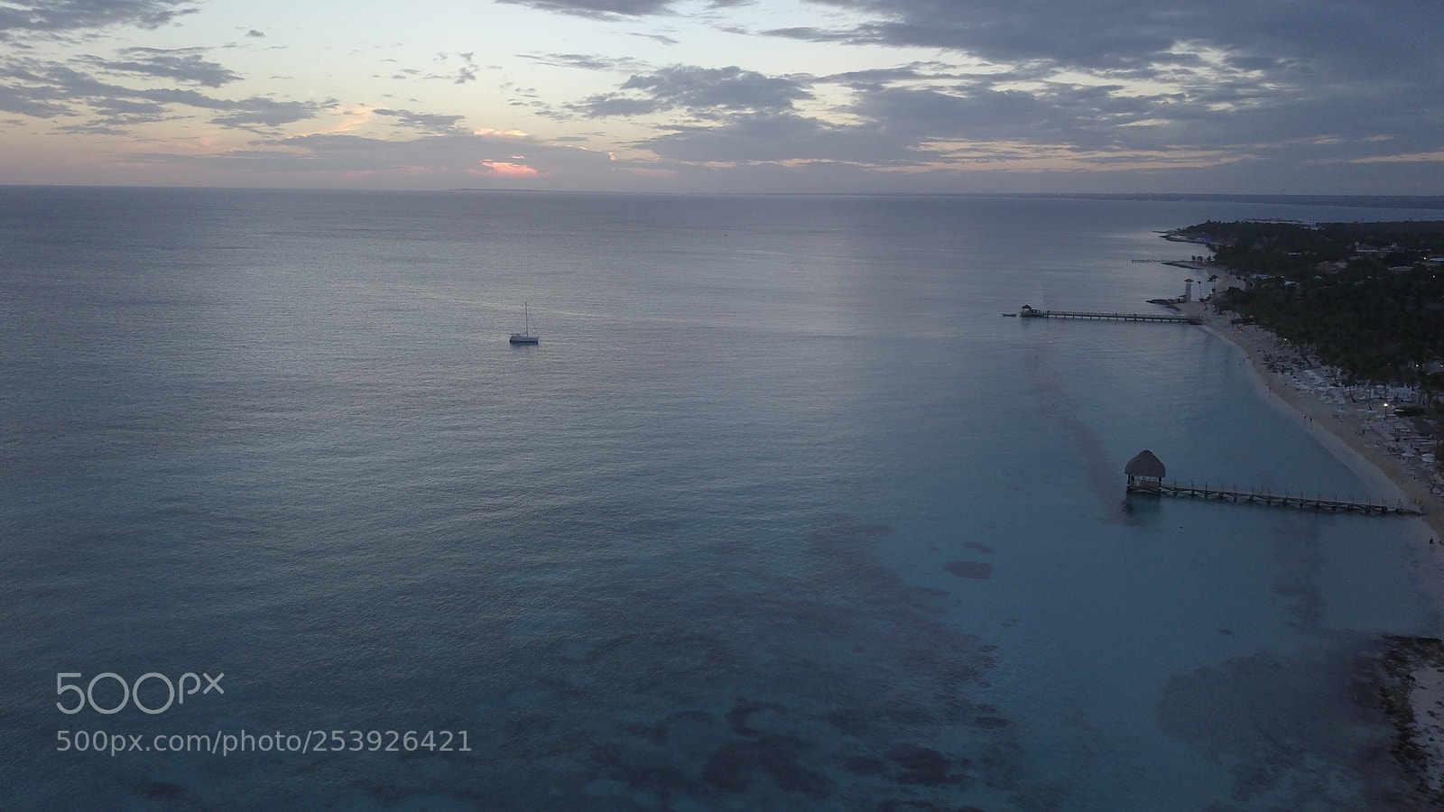 DJI FC220 sample photo. Sunset at bayahibe photography