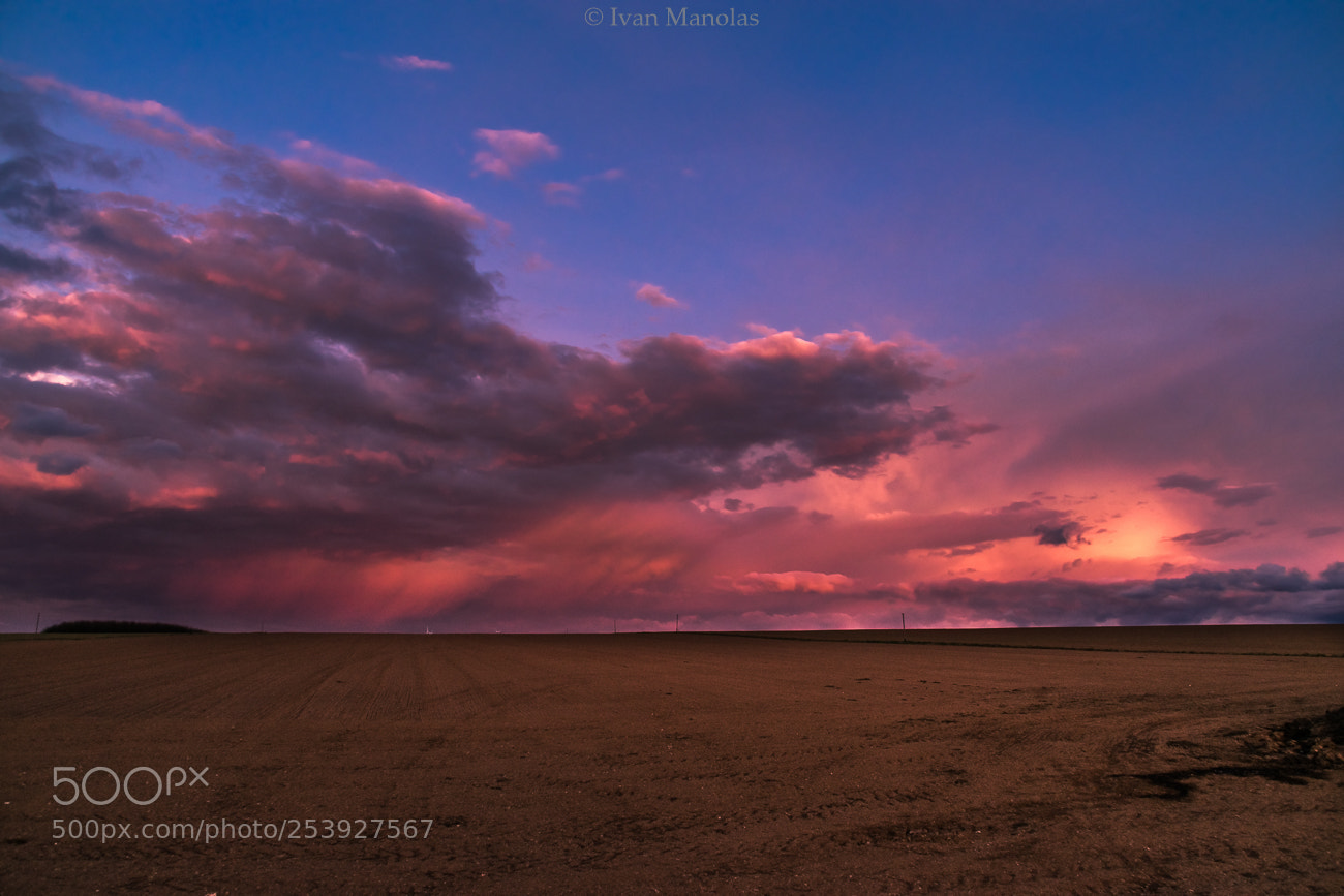 Nikon D5300 sample photo. Storm during sunset photography