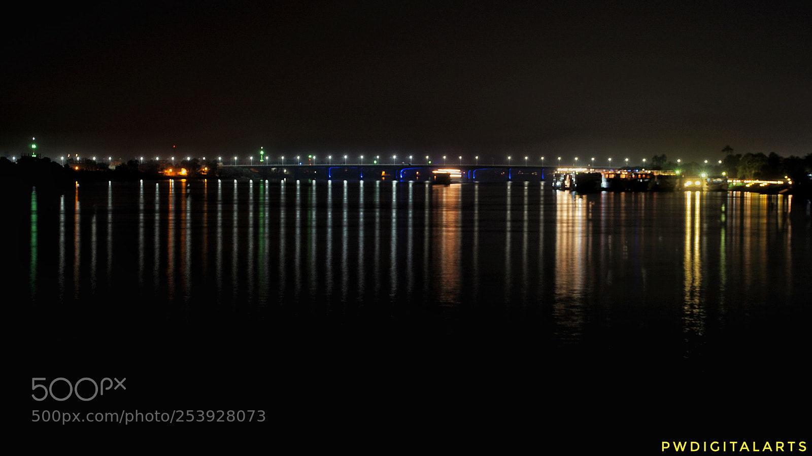 Sony a6000 sample photo. Reflection by night photography
