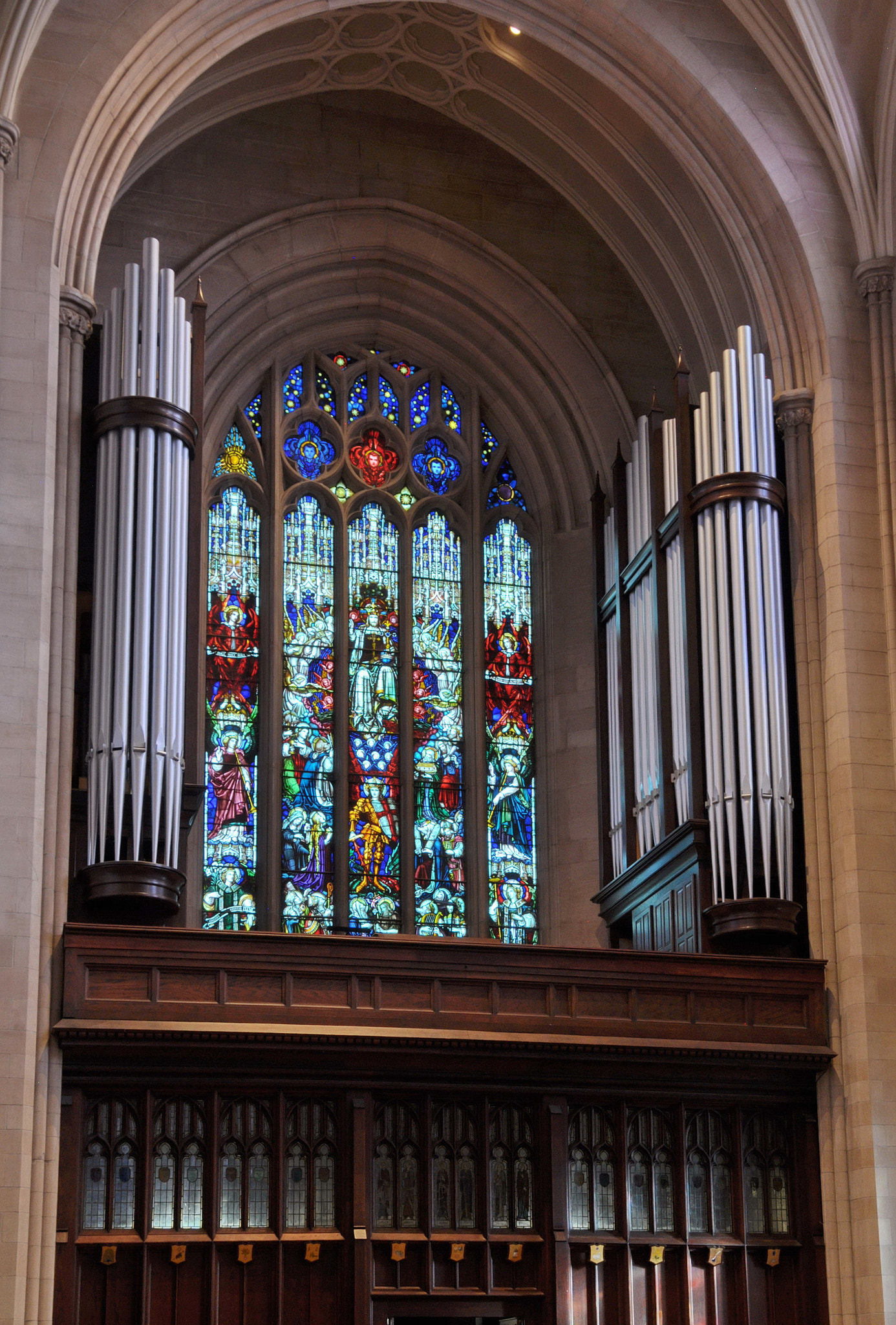 Nikon D90 sample photo. Antiphonal organ, angle view photography
