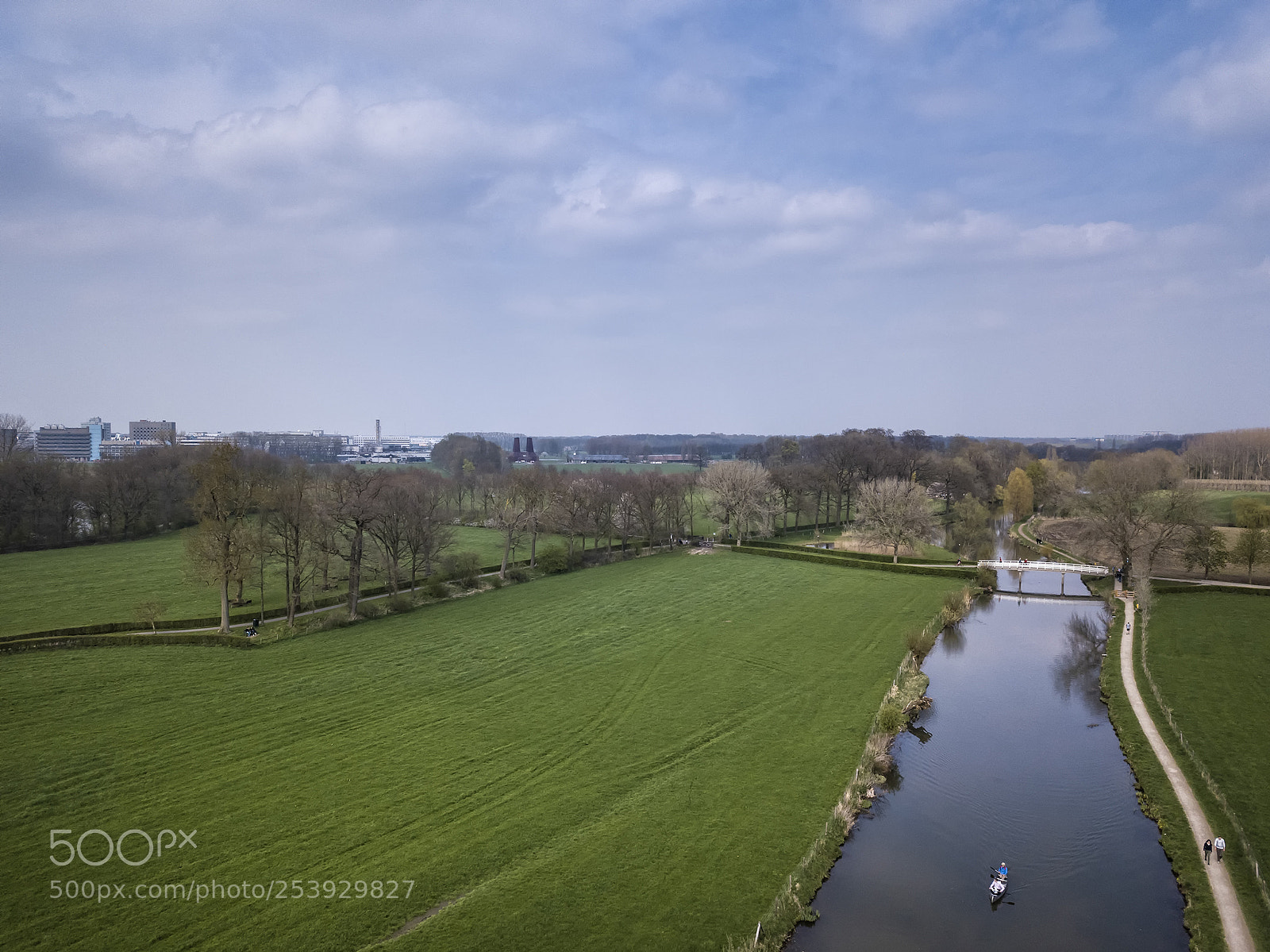 DJI FC220 sample photo. Aerial river kromme rijn photography