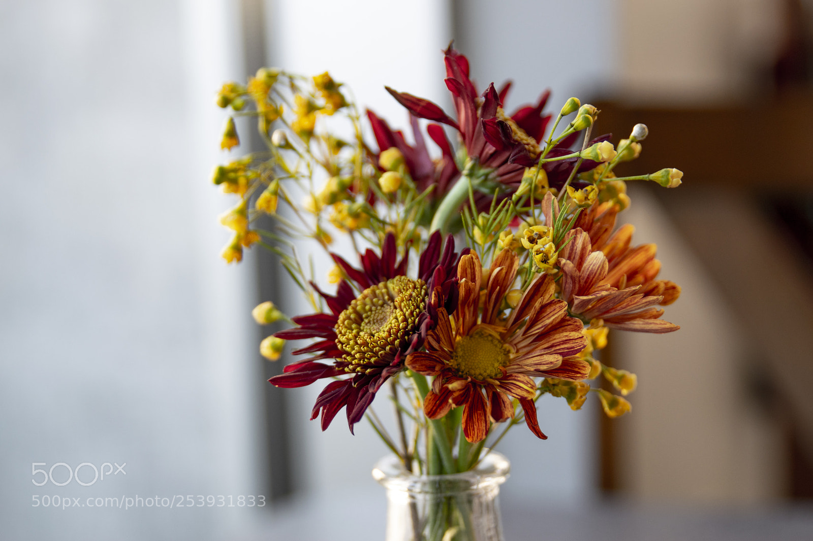 Nikon D3300 sample photo. Autumn colored flower bouquet photography