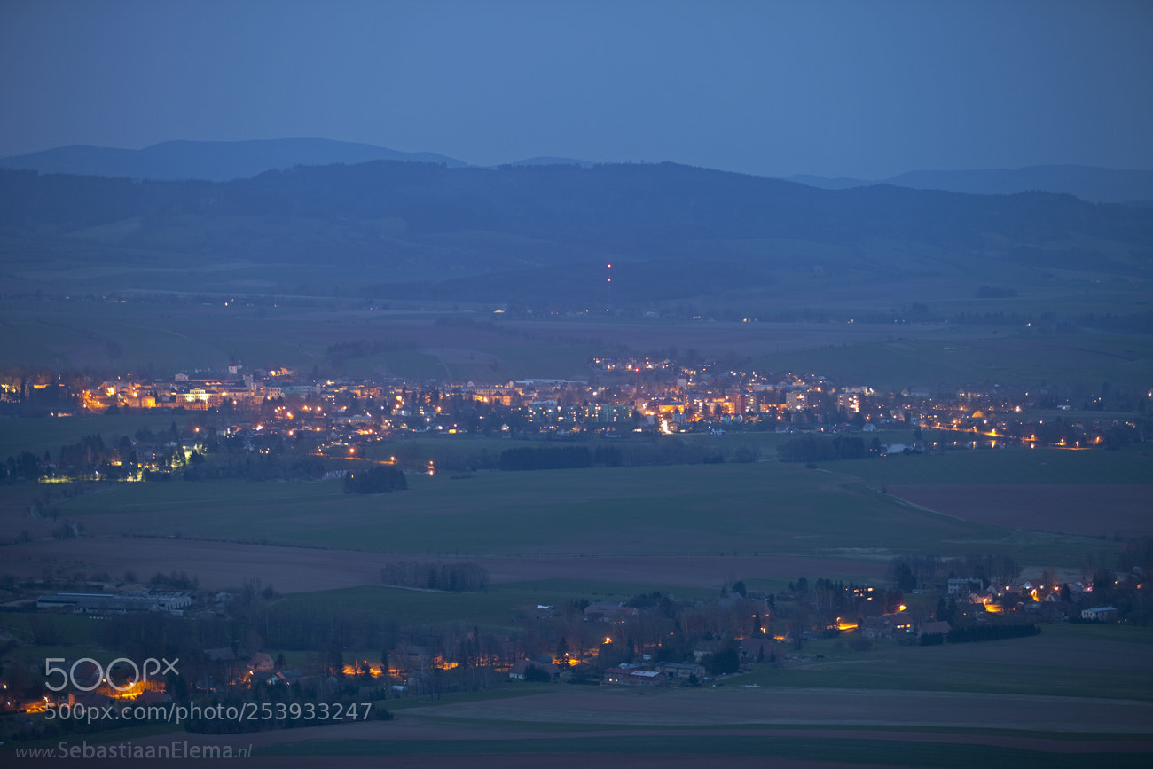 Canon EOS 5D Mark II sample photo. Broumov by night photography