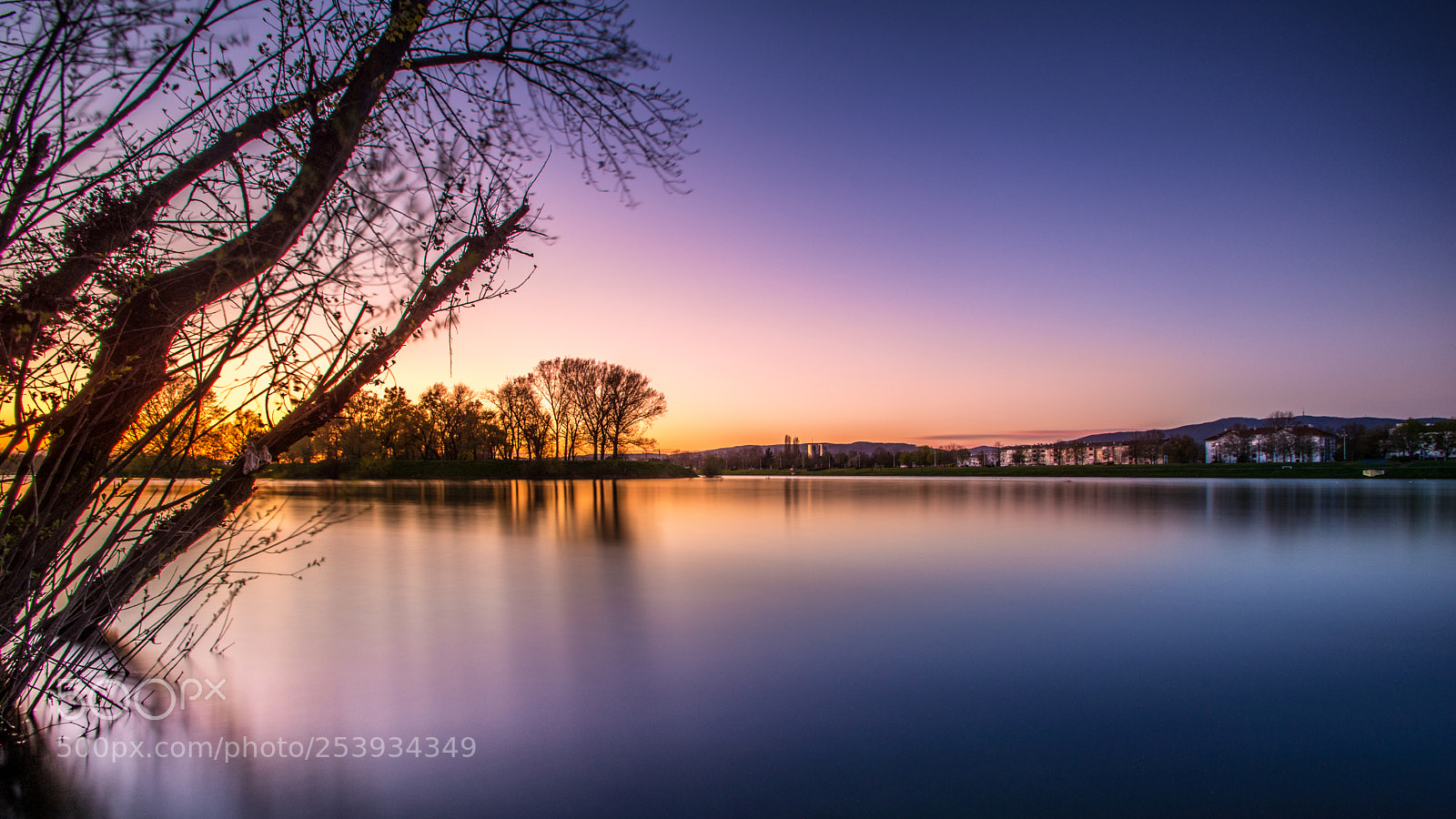 Nikon D7100 sample photo. Dusk jarun lake zagreb photography